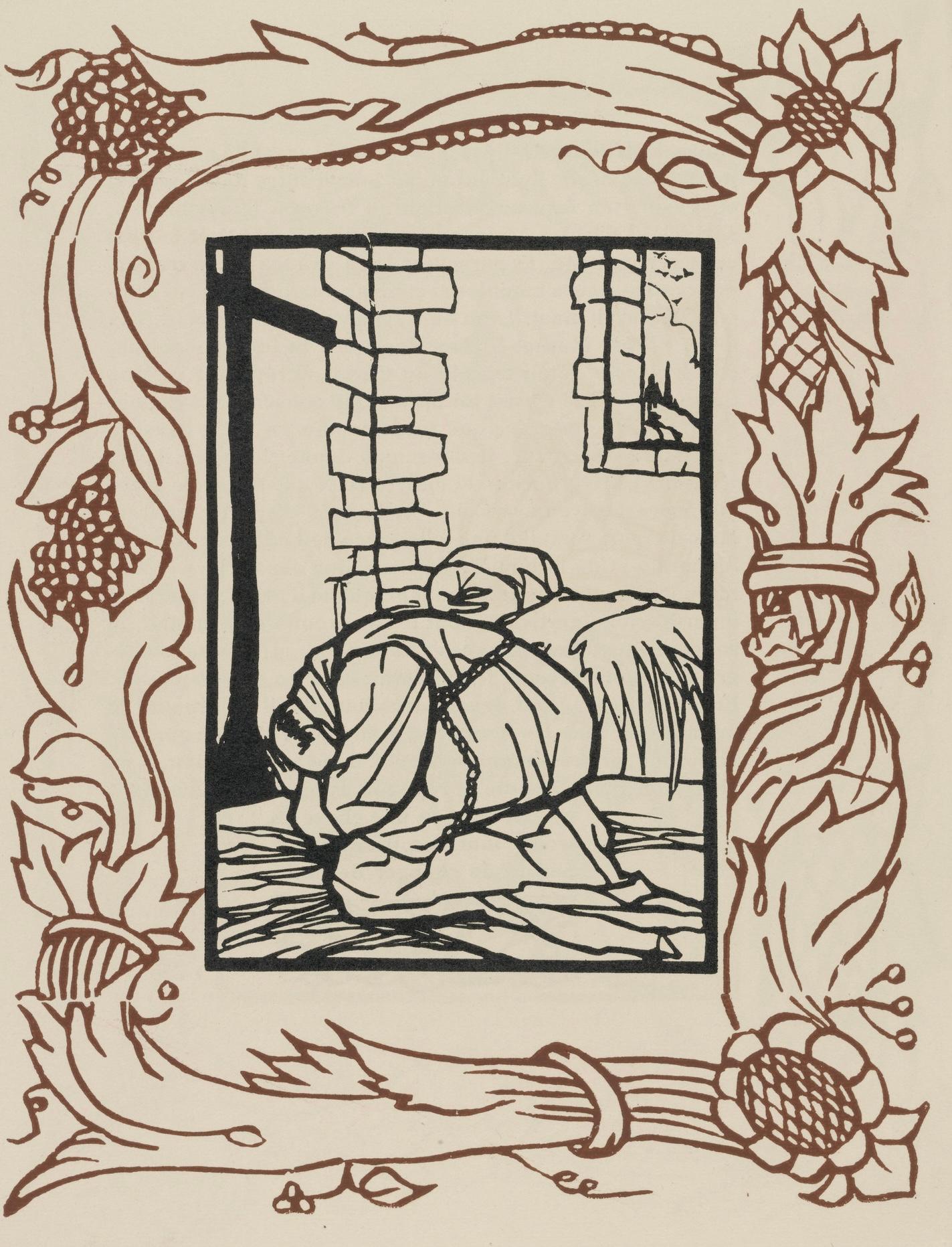 Emile Bernard Landscape Print - Composition (Morane, N° 100), Les Petites Fleurs de St. Françoise, Émile Bernard