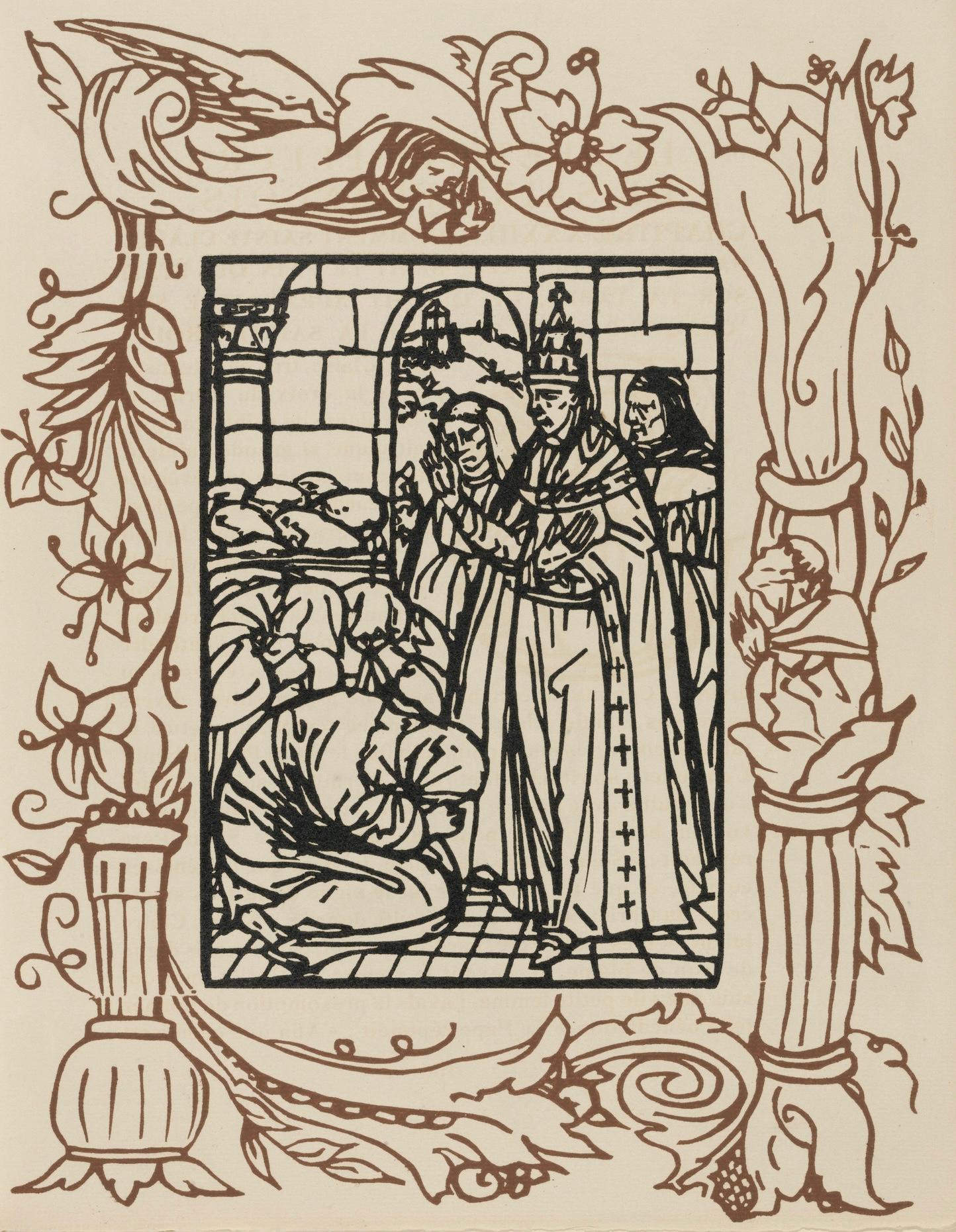 Landscape Print de Emile Bernard - Composición (Morane, N° 100), Les Petites Fleurs de St. Françoise, Émile Bernard