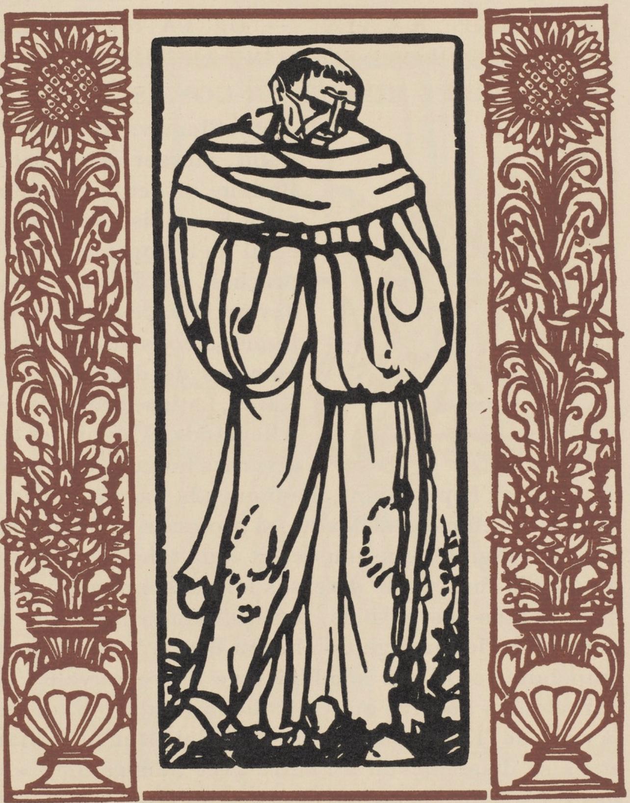 Figurative Print di Emile Bernard - Composizione (Morane, N° 100), Les Petites Fleurs de St. Françoise, Émile Bernard