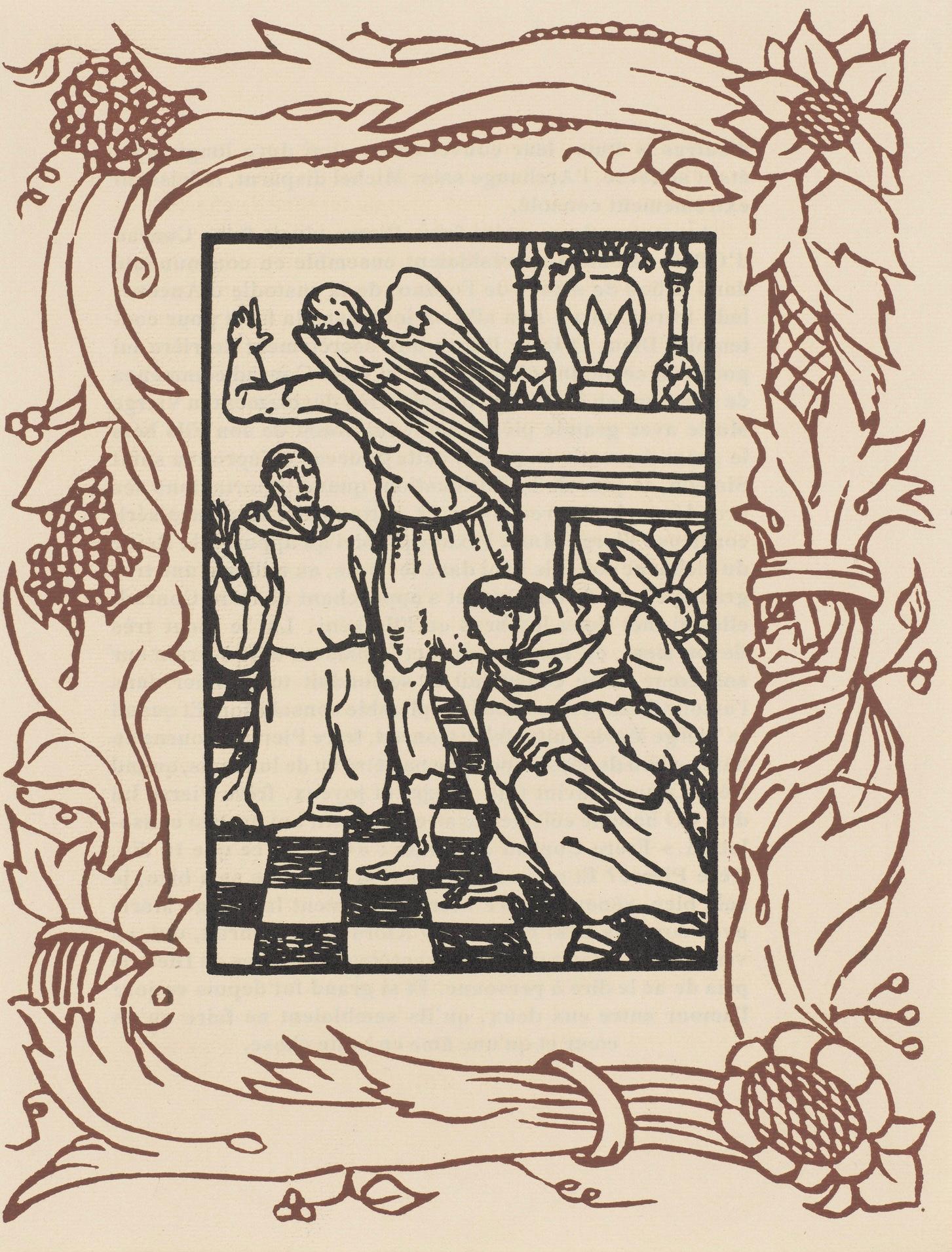 Emile Bernard Landscape Print - Composition (Morane, N° 100), Les Petites Fleurs de St. Françoise, Émile Bernard