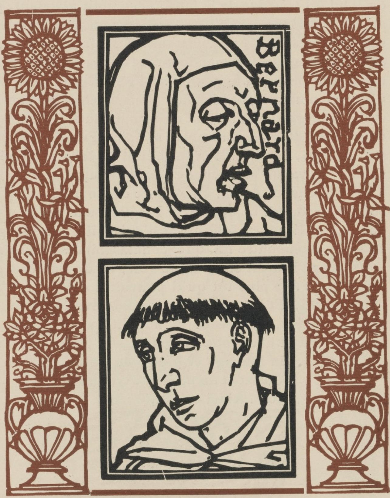 Emile Bernard Landscape Print – Komposition (Morane, N° 100), Les Petites Fleurs de St. Françoise, Émile Bernard