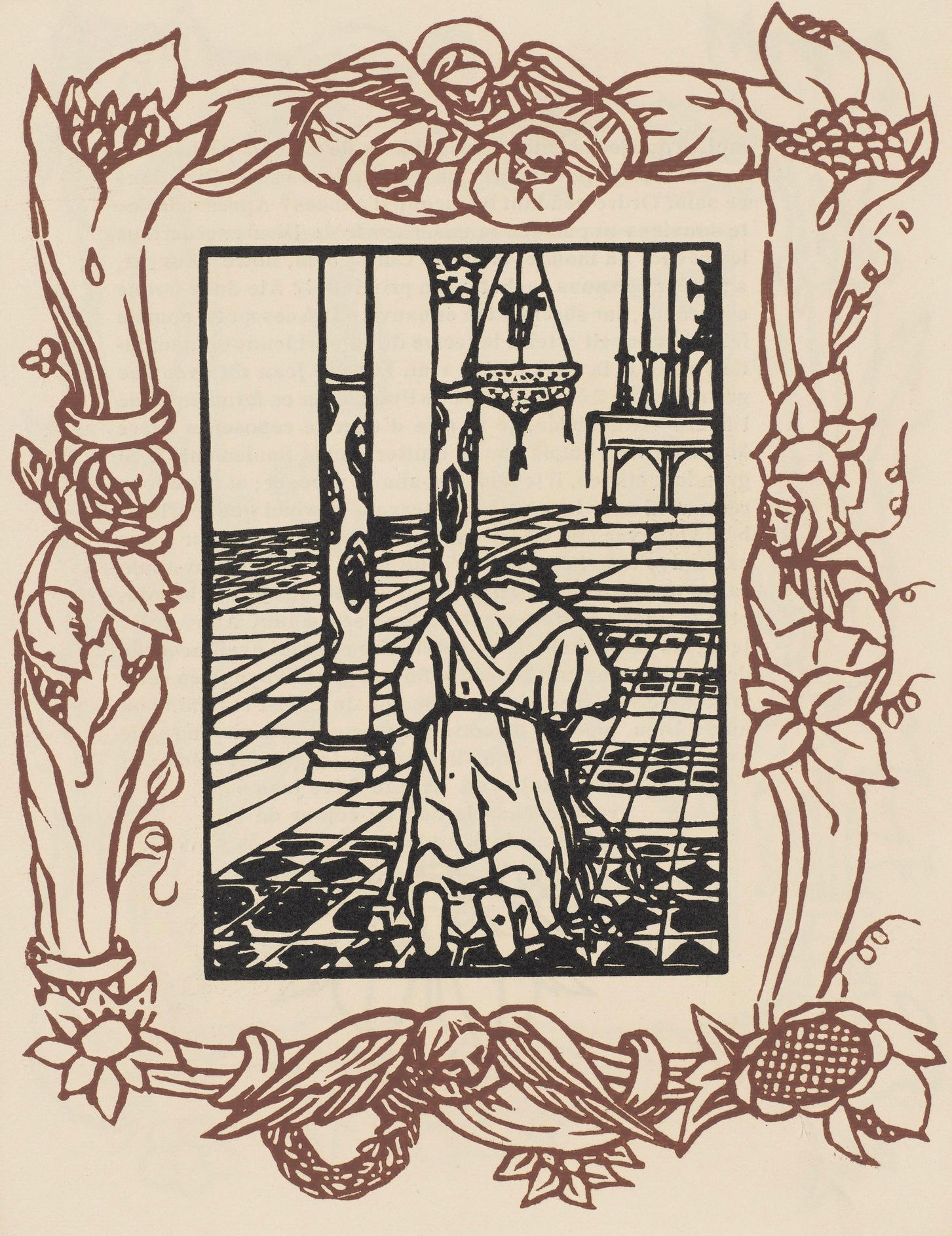 Emile Bernard Landscape Print - Composition (Morane, N° 100), Les Petites Fleurs de St. Françoise, Émile Bernard