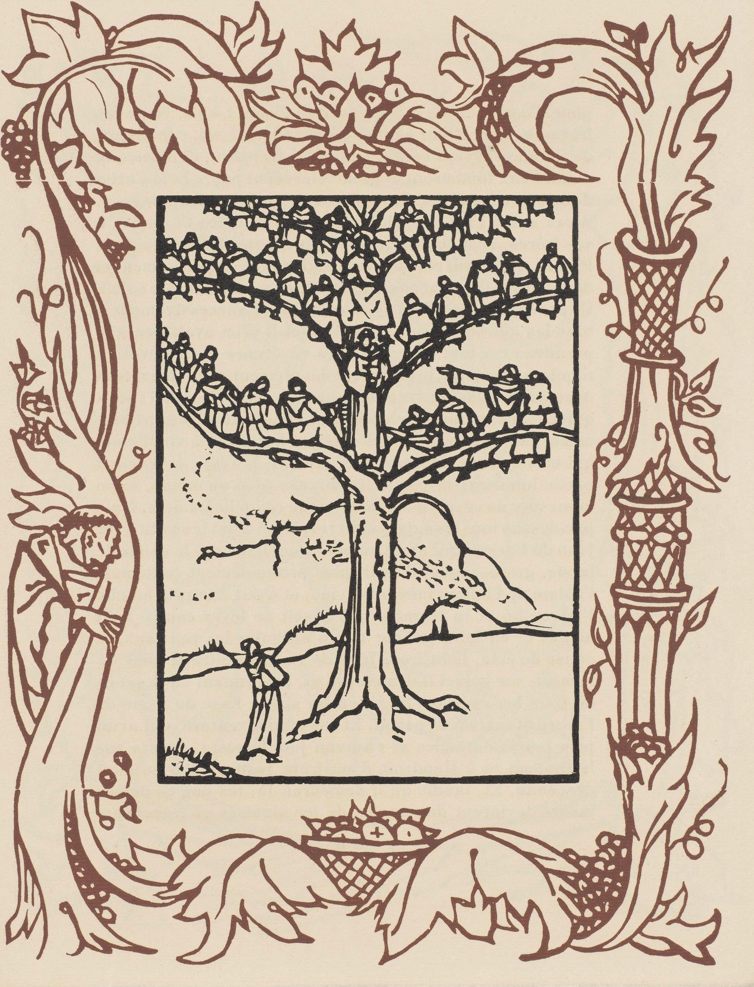Emile Bernard Figurative Print - Composition (Morane, N° 100), Les Petites Fleurs de St. Françoise, Émile Bernard