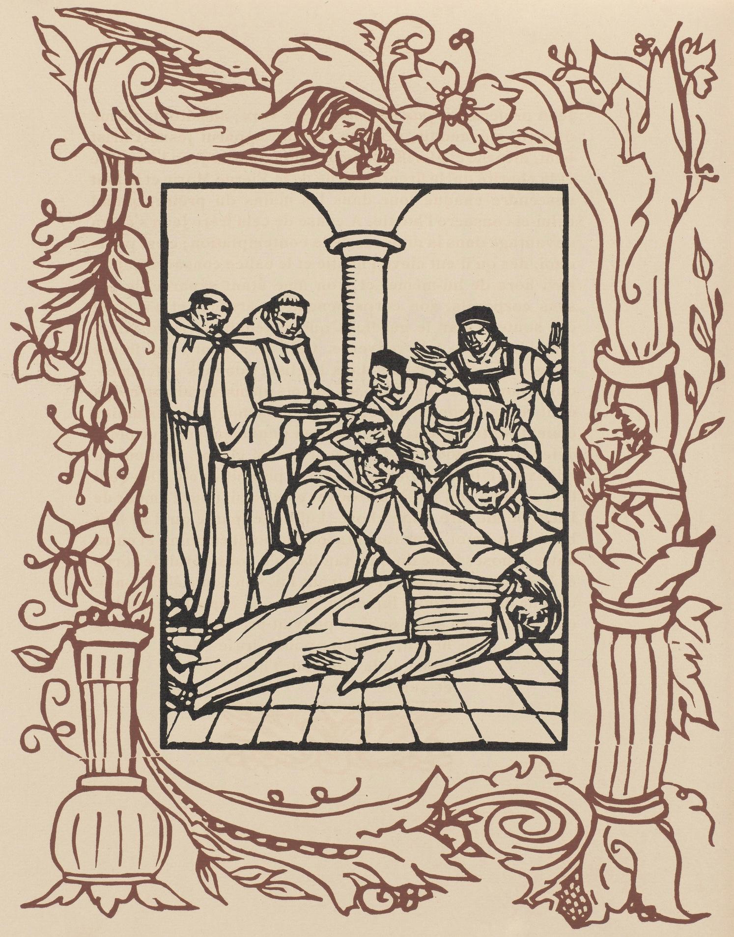 Landscape Print Emile Bernard - Composition (Morane, n° 100), Les Petites Fleurs de St. Françoise, Émile Bernard