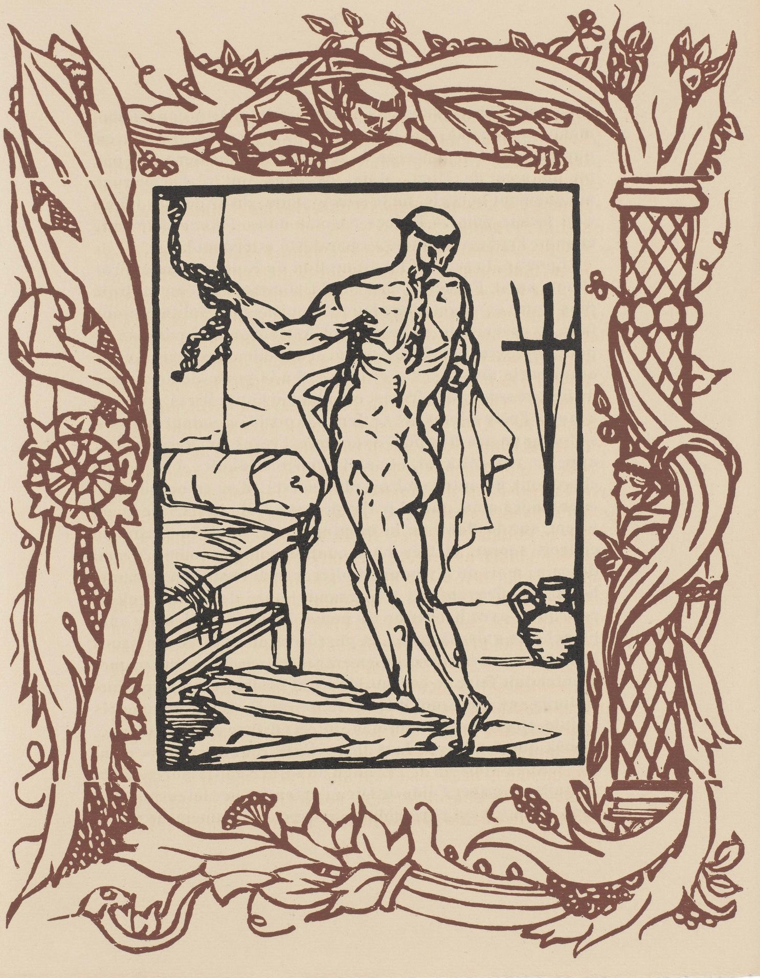 Emile Bernard Figurative Print – Komposition (Morane, N° 100), Les Petites Fleurs de St. Françoise, Émile Bernard