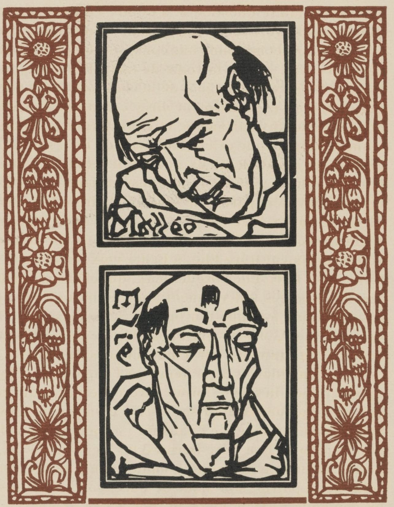 Emile Bernard Landscape Print - Composition (Morane, N° 100), Les Petites Fleurs de St. Françoise, Émile Bernard
