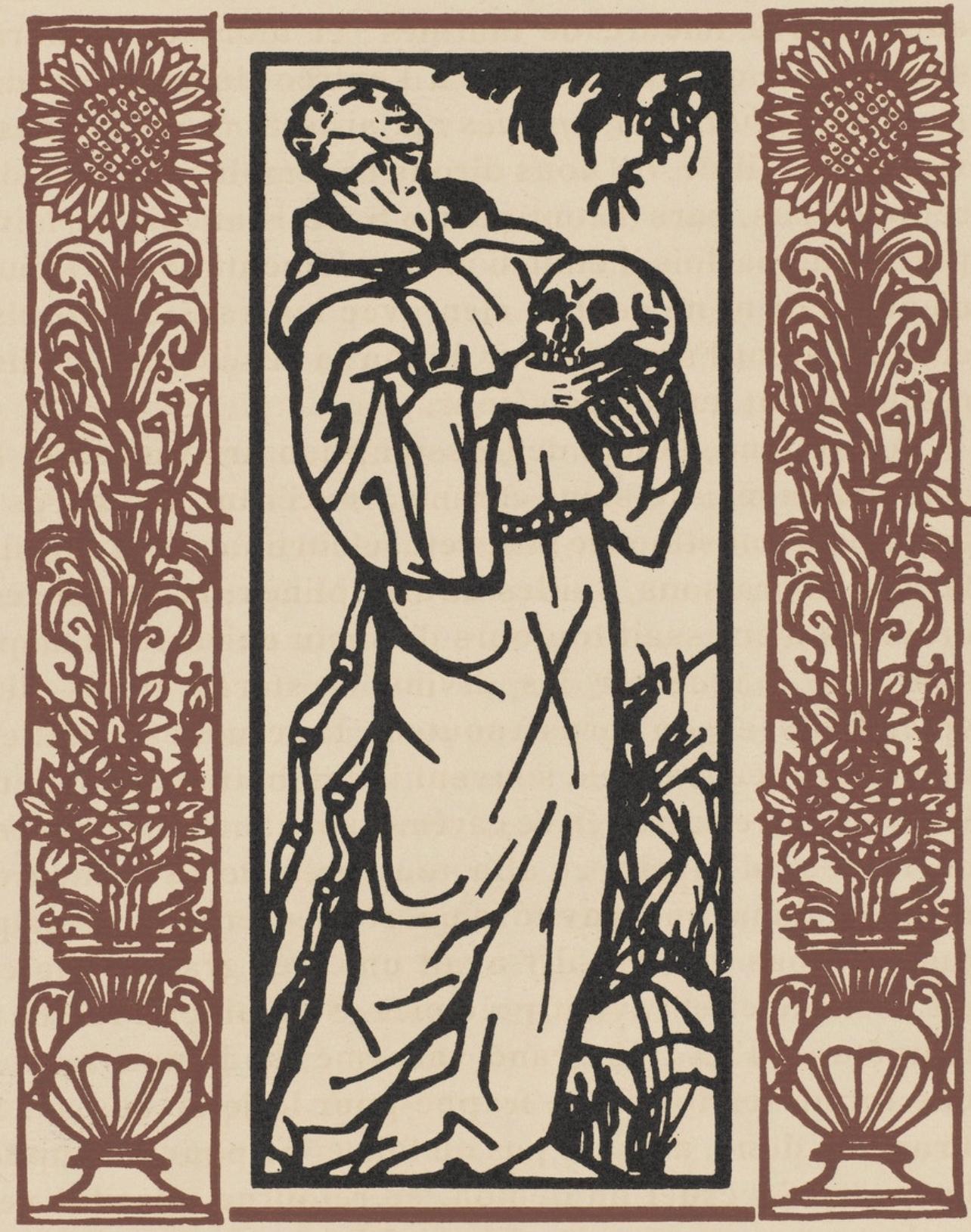 Emile Bernard Landscape Print - Composition (Morane, N° 100), Les Petites Fleurs de St. Françoise, Émile Bernard