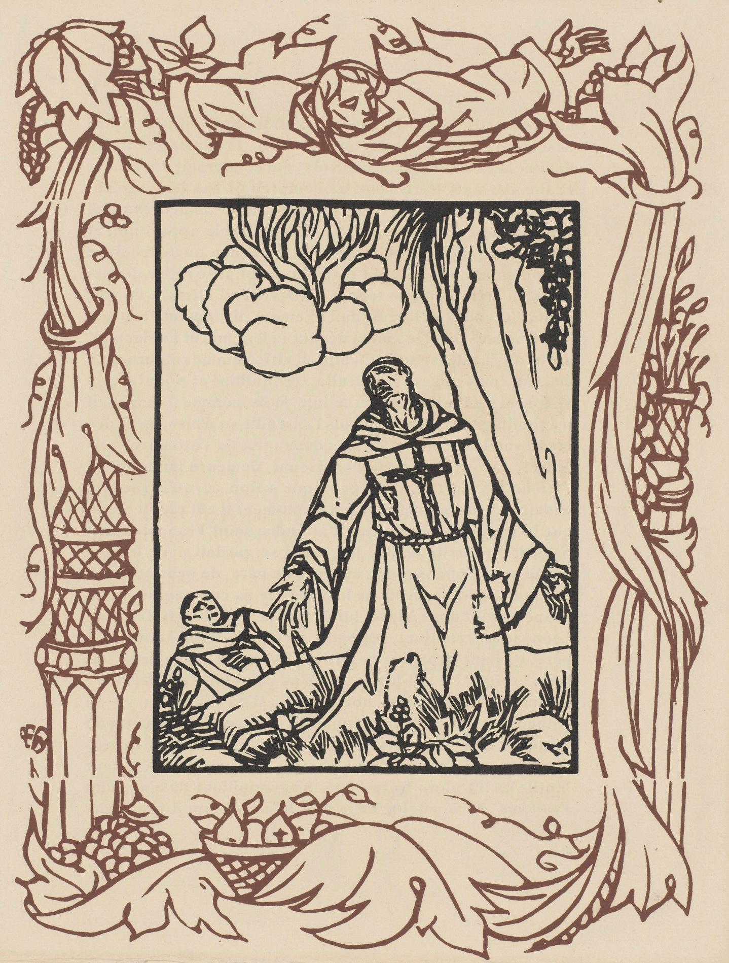 Landscape Print de Emile Bernard - Composición (Morane, N° 100), Les Petites Fleurs de St. Françoise, Émile Bernard