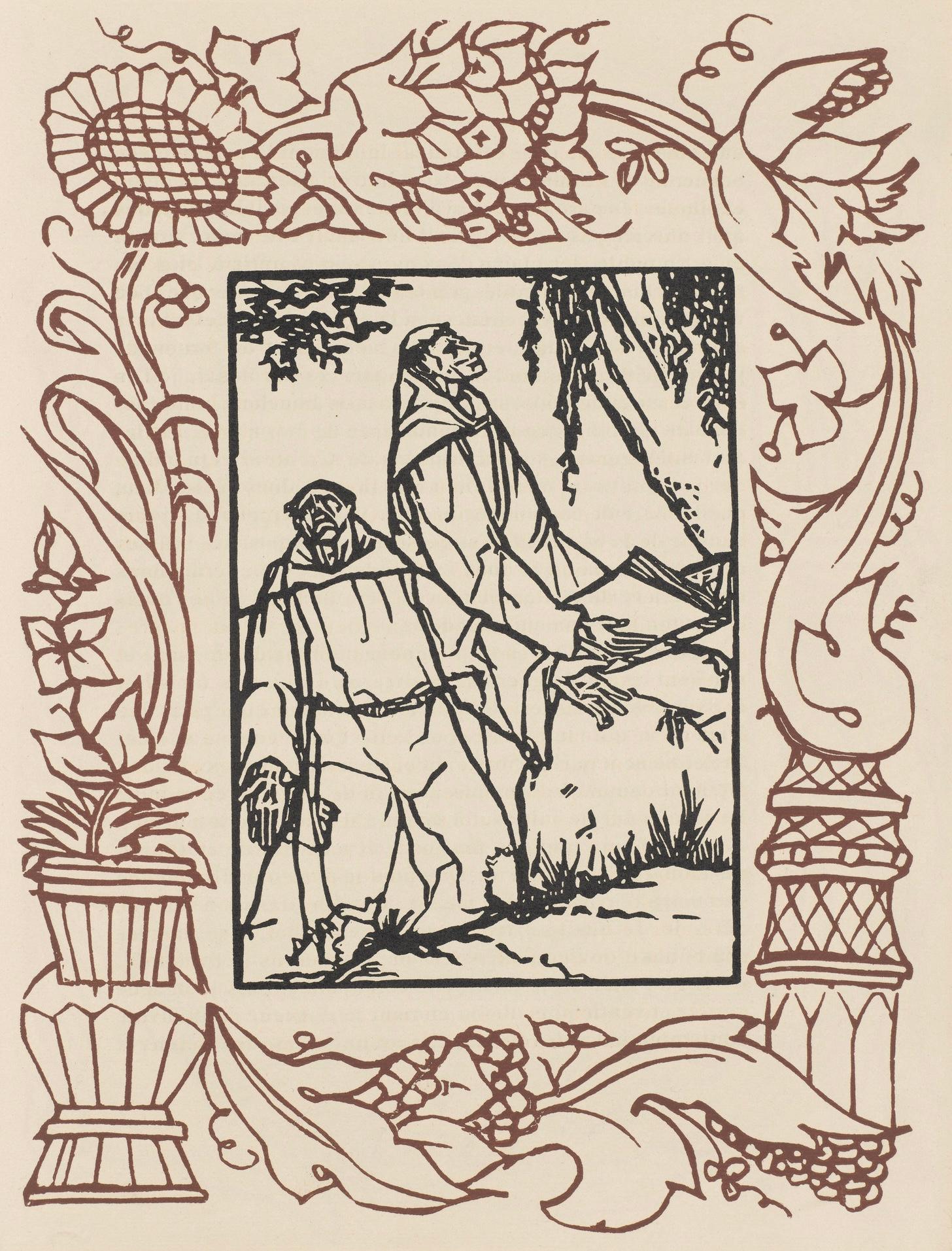 Komposition (Morane, N° 100), Les Petites Fleurs de St. Françoise, Émile Bernard