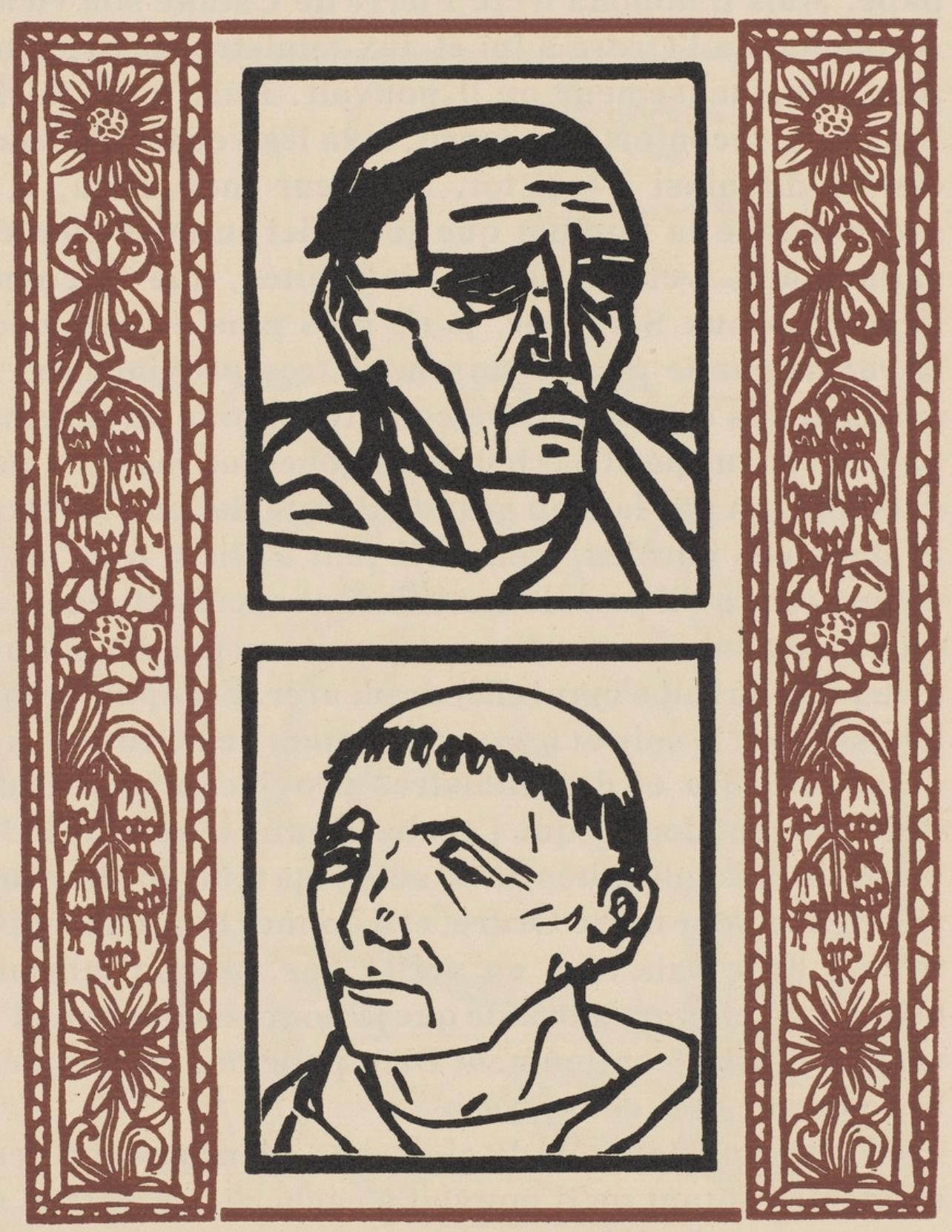 Komposition (Morane, N° 100), Les Petites Fleurs de St. Françoise, Émile Bernard
