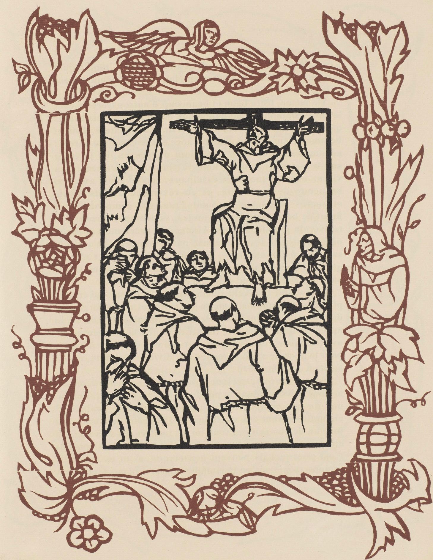 Emile Bernard Landscape Print - Composition (Morane, N° 100), Les Petites Fleurs de St. Françoise, Émile Bernard