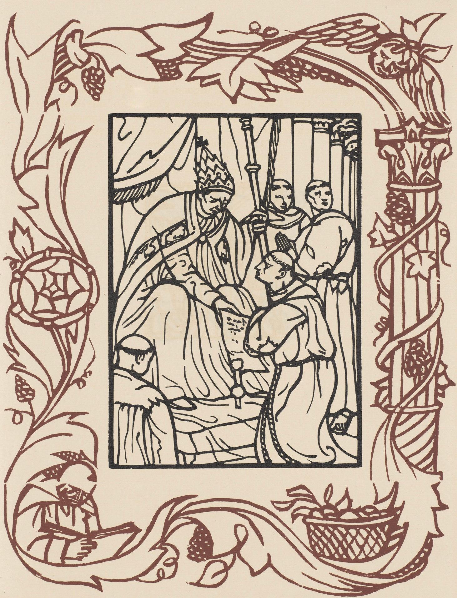 Emile Bernard Landscape Print - Composition (Morane, N° 100), Les Petites Fleurs de St. Françoise, Émile Bernard
