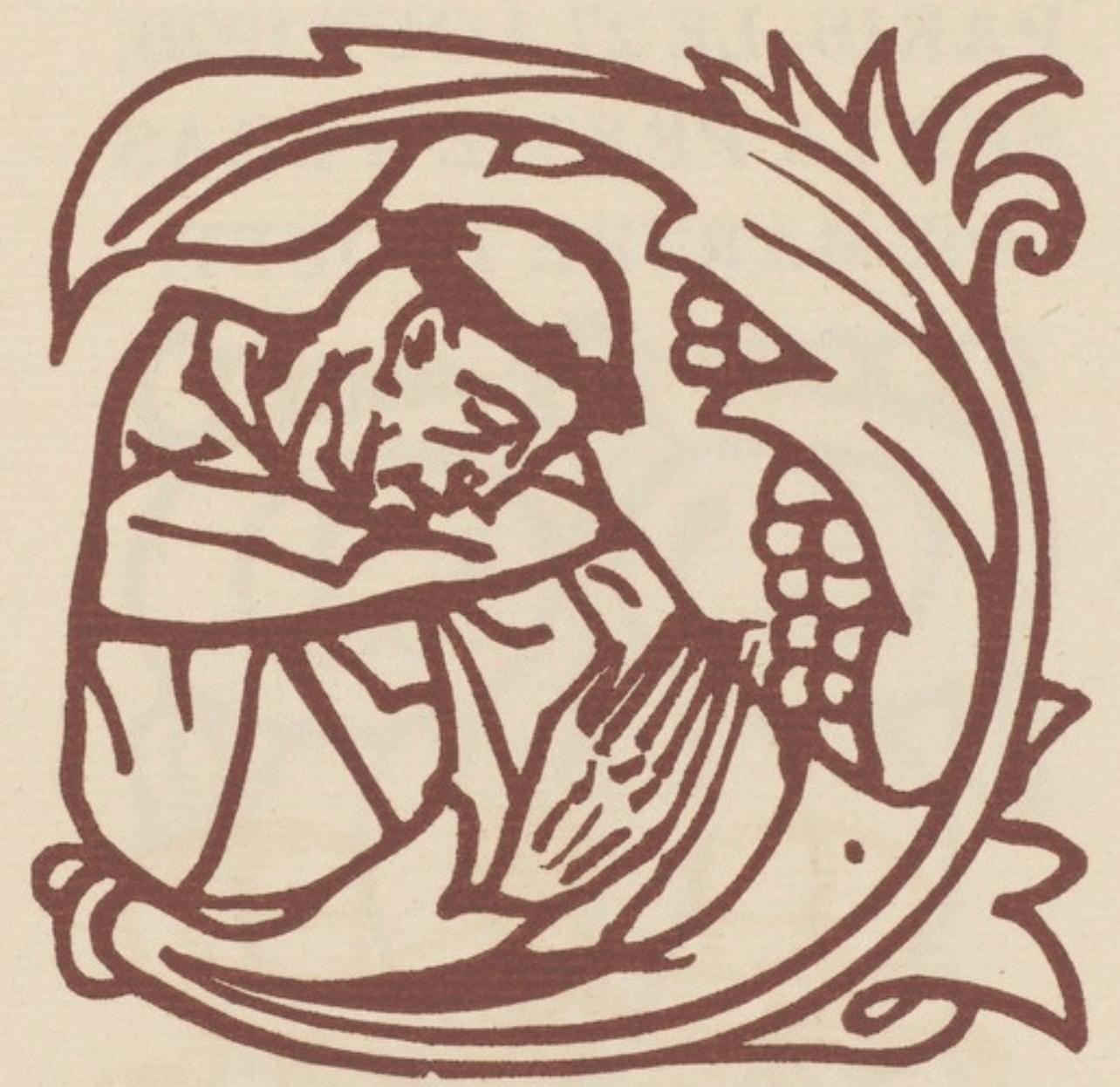 Emile Bernard Figurative Print - Composition (Morane, N° 100), Les Petites Fleurs de St. Françoise, Émile Bernard