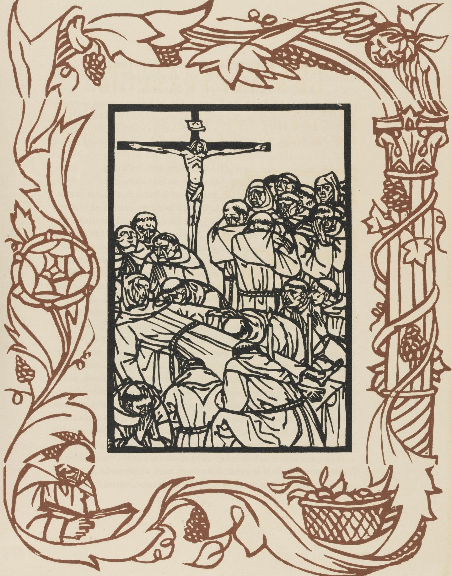 Komposition (Morane, N° 100), Les Petites Fleurs de St. Françoise, Émile Bernard