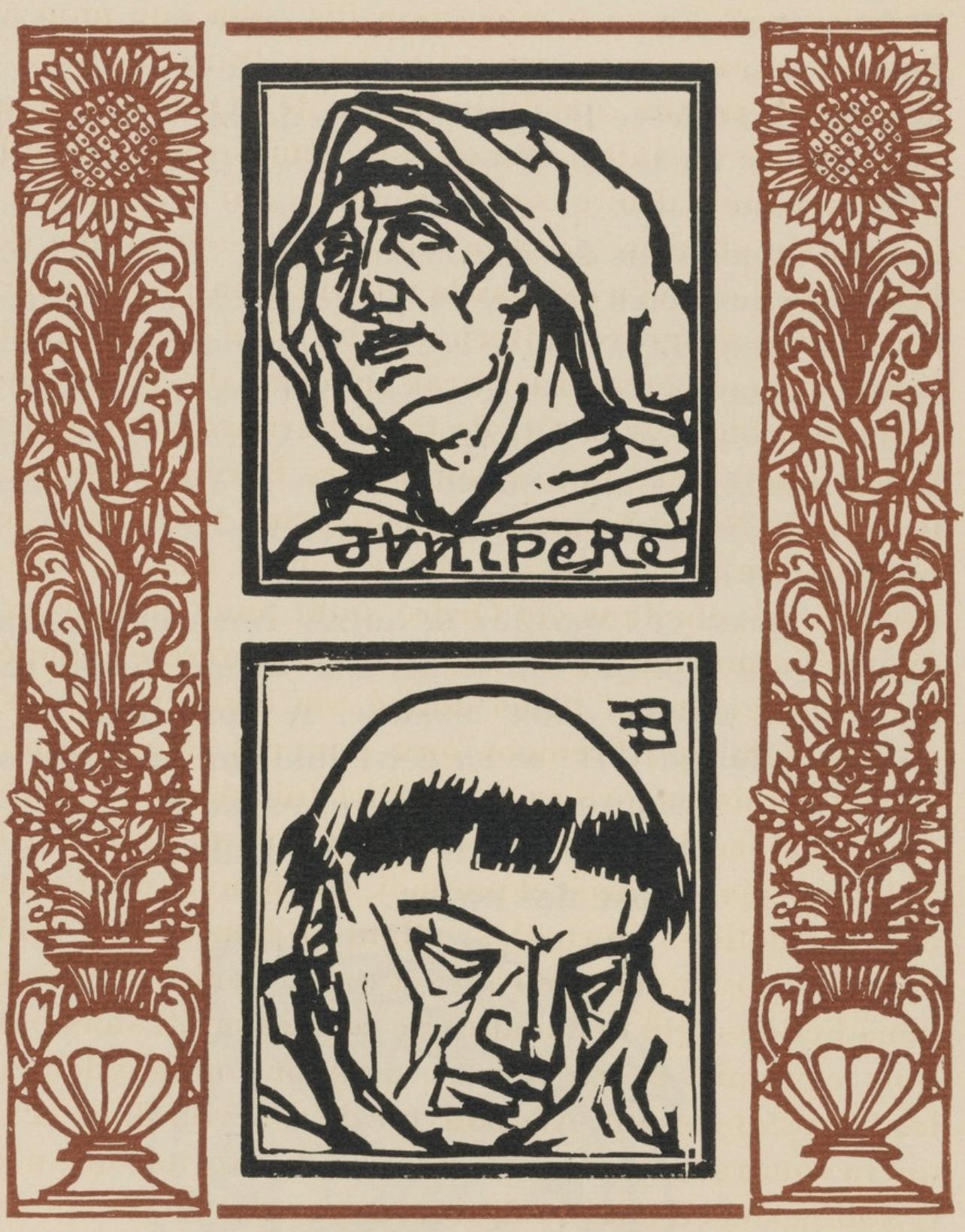 Komposition (Morane, N° 100), Les Petites Fleurs de St. Françoise, Émile Bernard