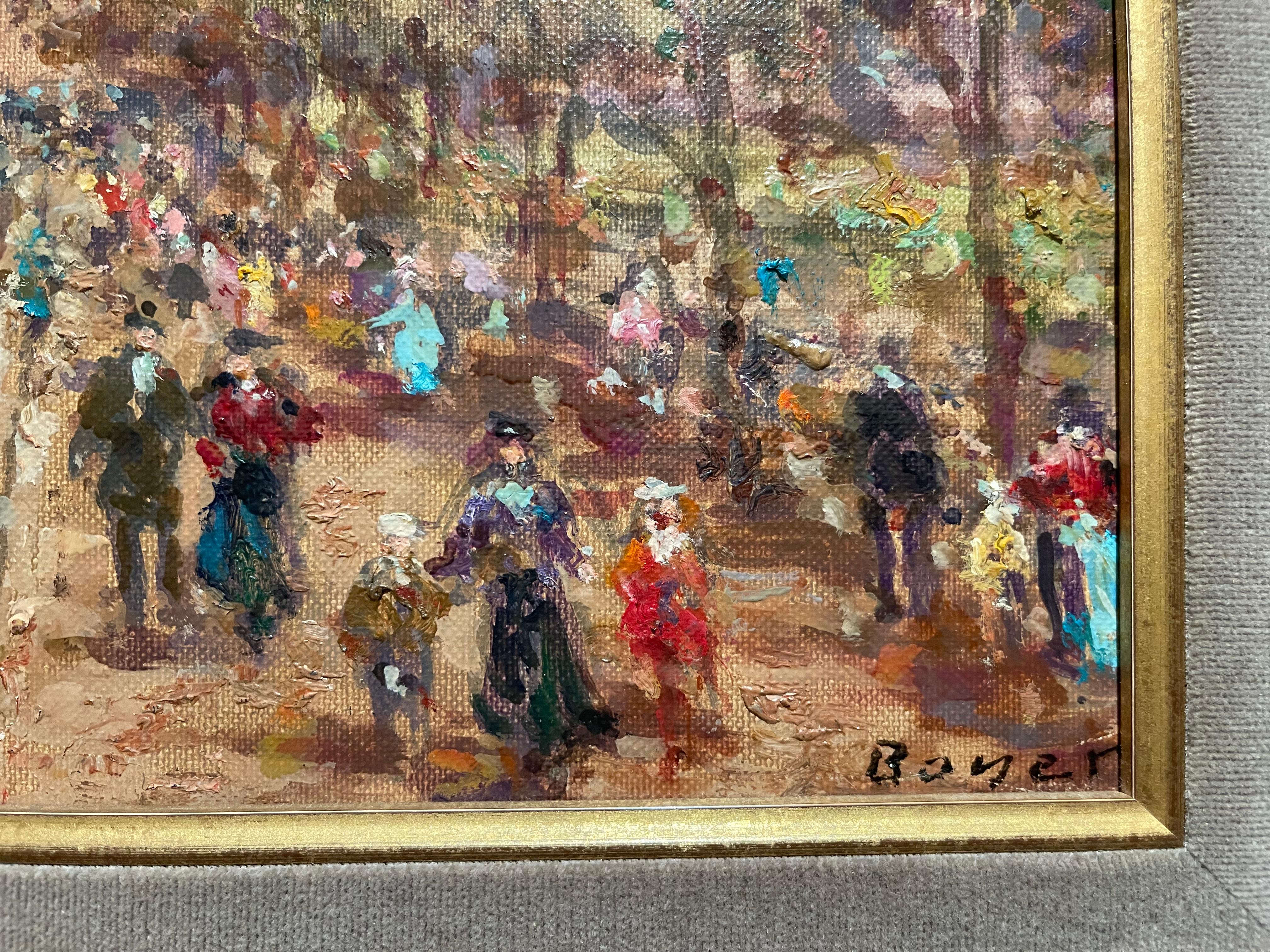 �Émile BOYER (1877-1948) – Oil on Canvas,  Arc De Triomphe In Paris For Sale 3