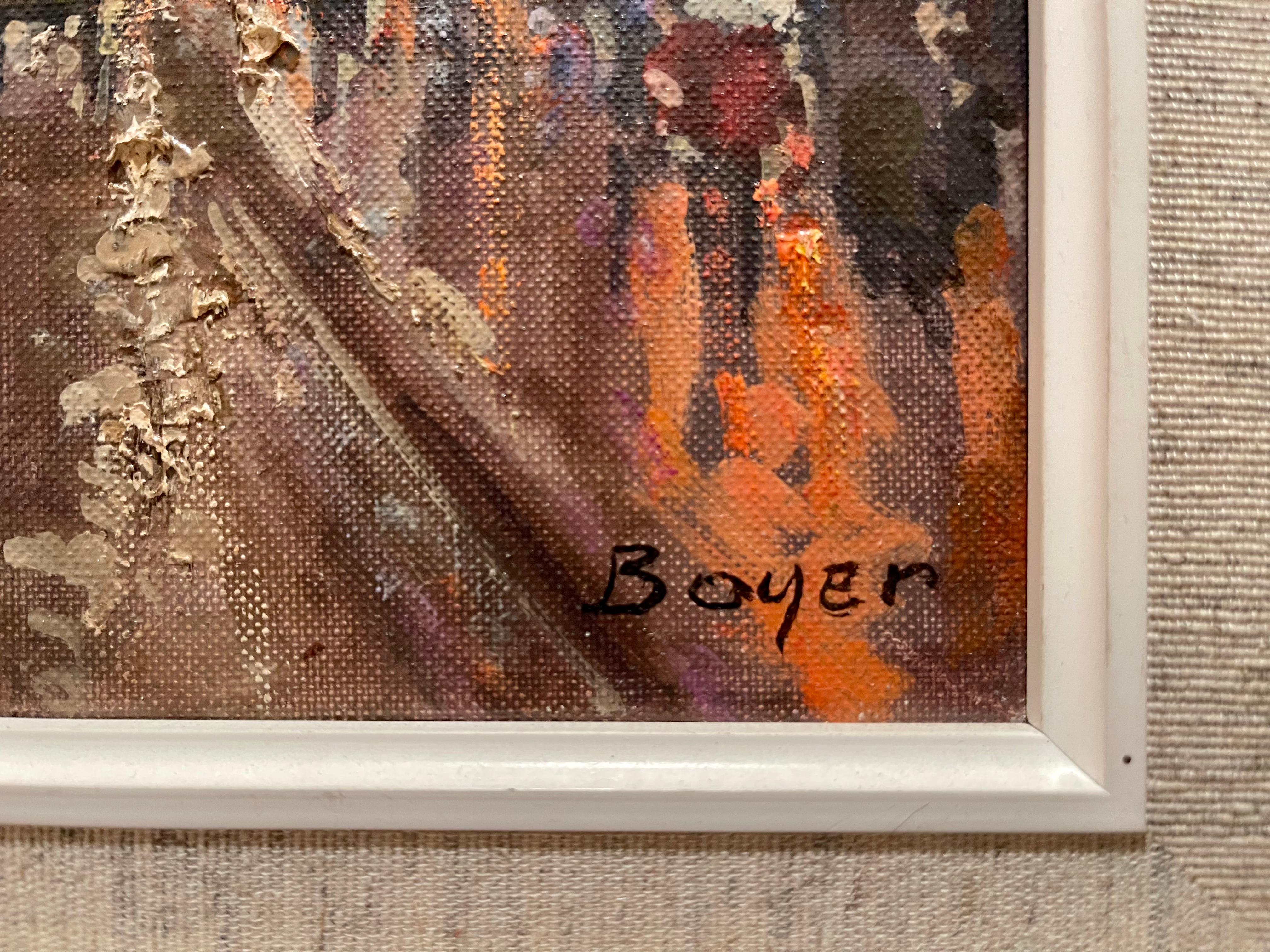 French Émile BOYER (1877-1948) - Oïl on Canvas, Notre Dame de Paris  For Sale