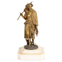 Emile Boyer "Fisherwoman" Gilt Bronze