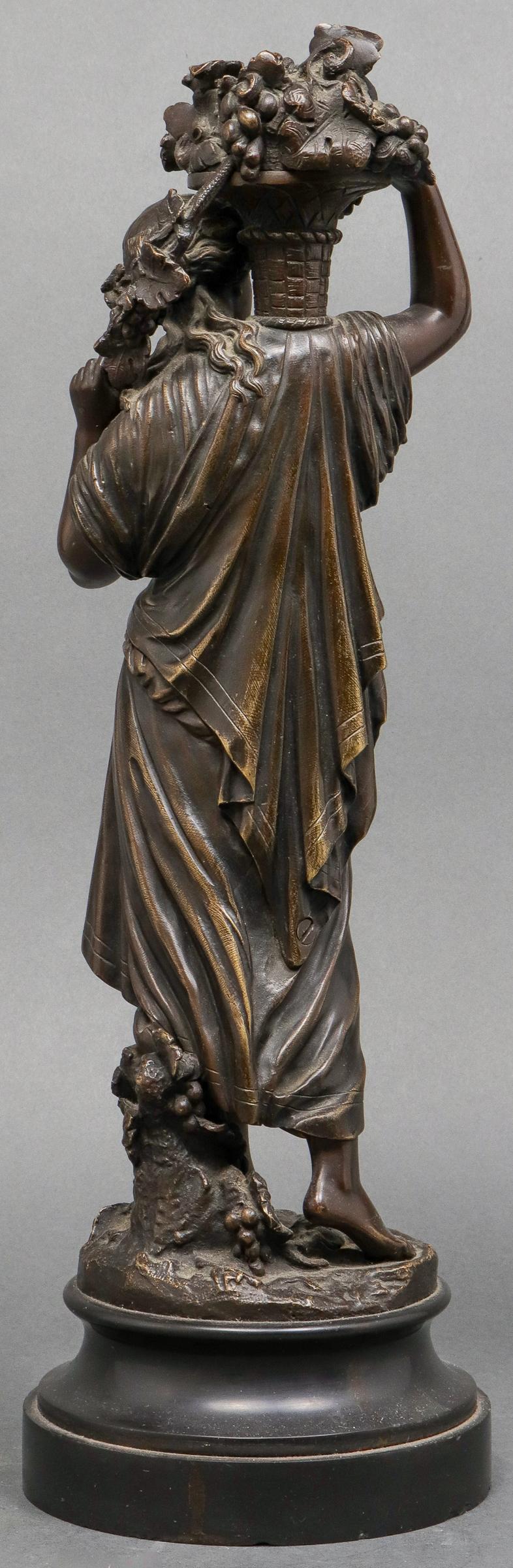 Emile Boyer French Belle Époque Bronze Allegorical Sculpture In Good Condition In New York, NY