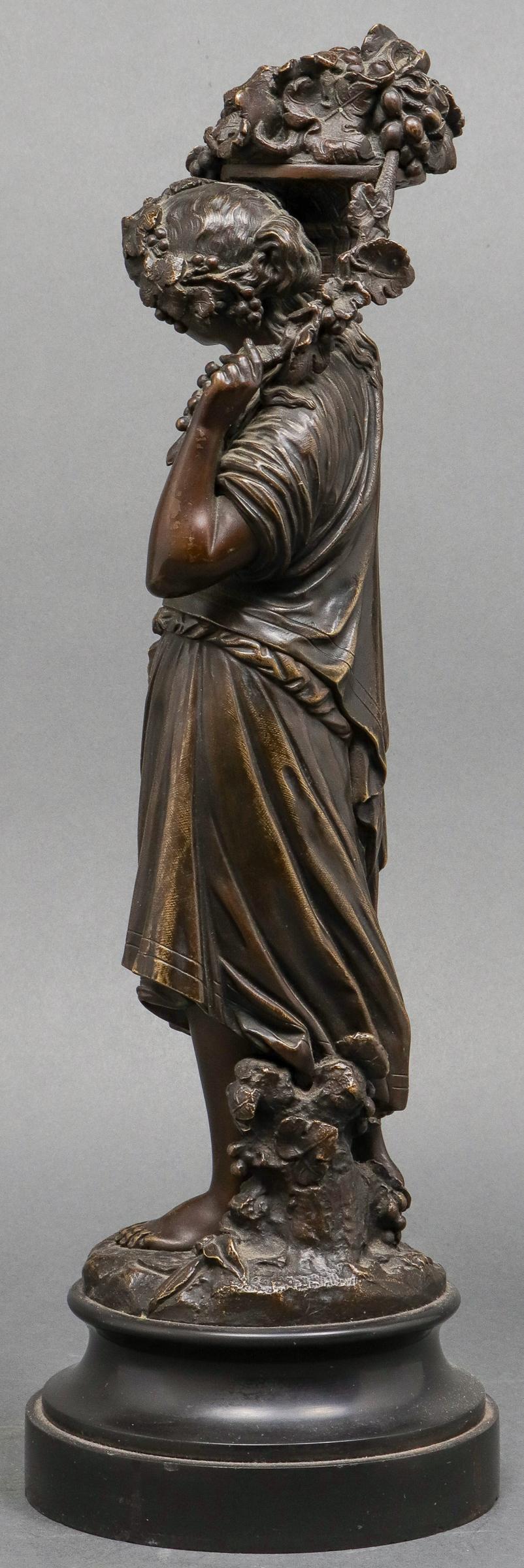 19th Century Emile Boyer French Belle Époque Bronze Allegorical Sculpture