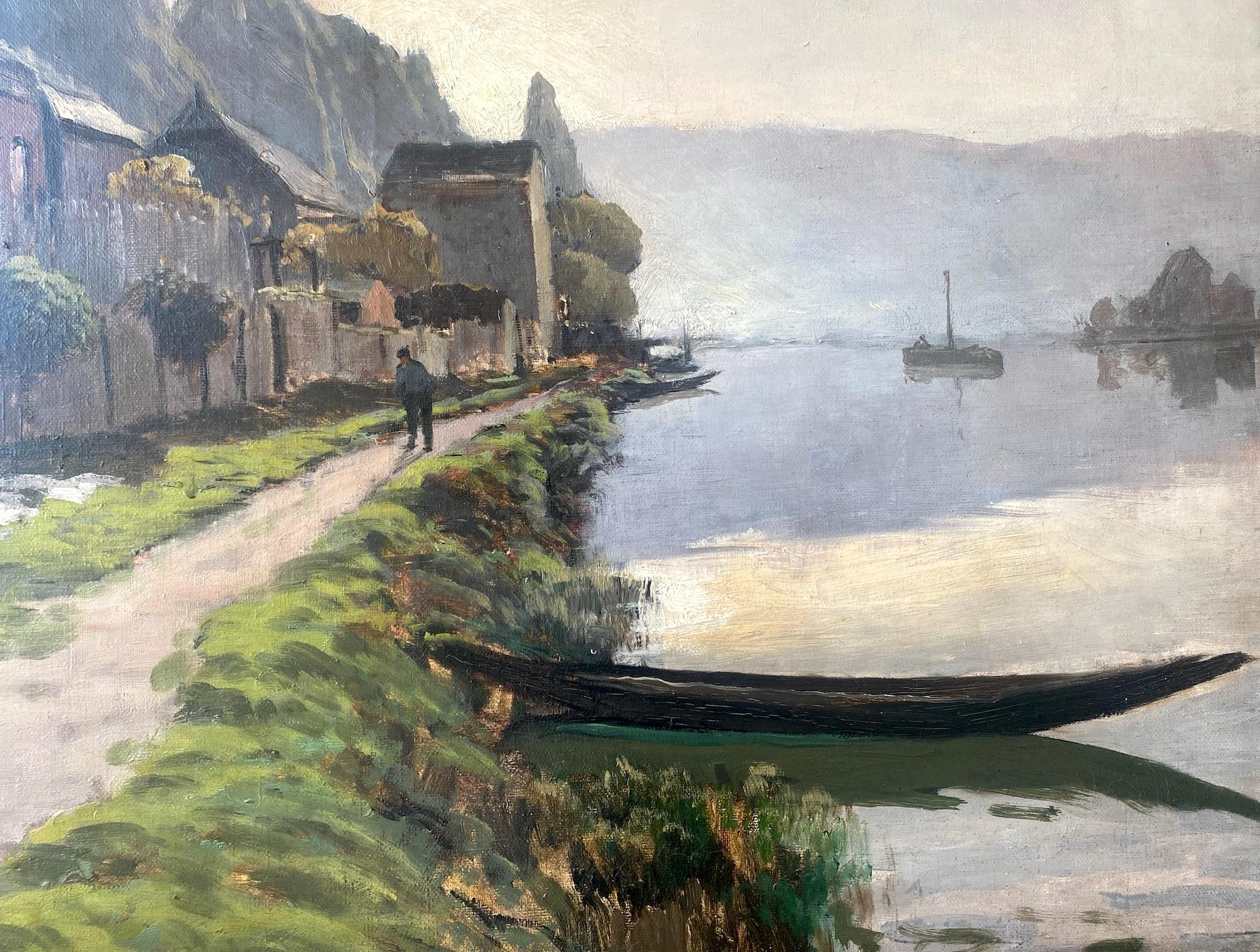 Como muchos de los grandes impresionistas franceses, Emile Cagniart (1851-1911) se inspiró en el río Sena y en los paisajes que lo rodean, entre la Isla de Francia y Normandía. Curiosamente, la obra de Cagniart figura en la colección del Museo de