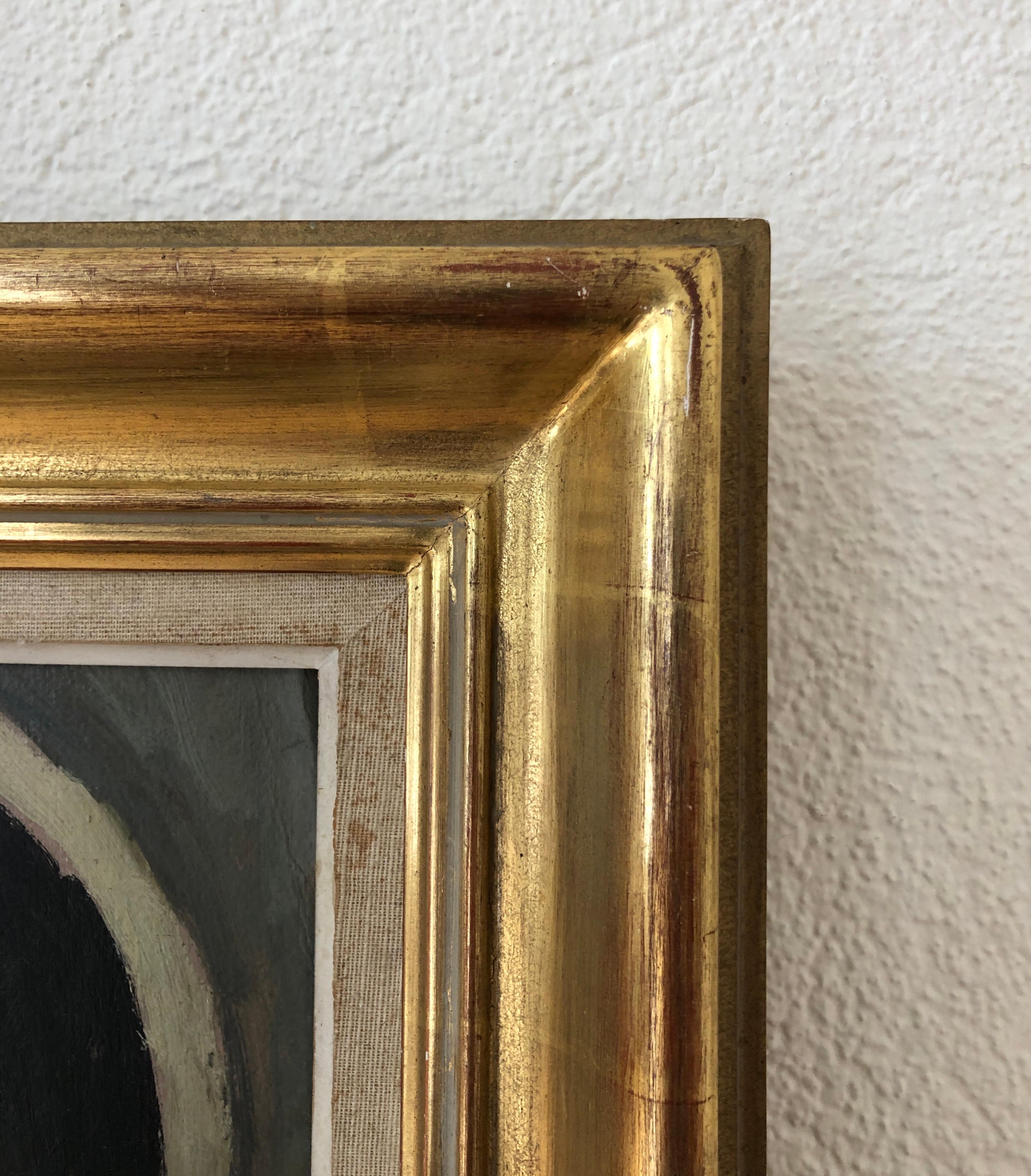 Work on cardboard
Golden wooden frame
48.5 x 39.5 x 4.5 cm
