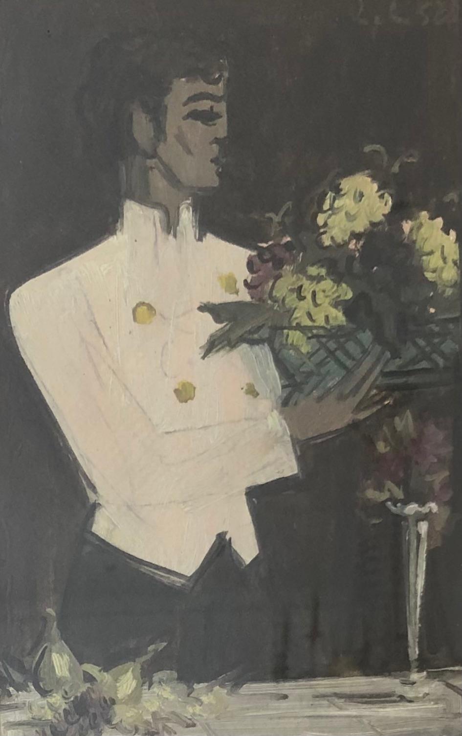 Emile Chambon Figurative Painting - The waiter