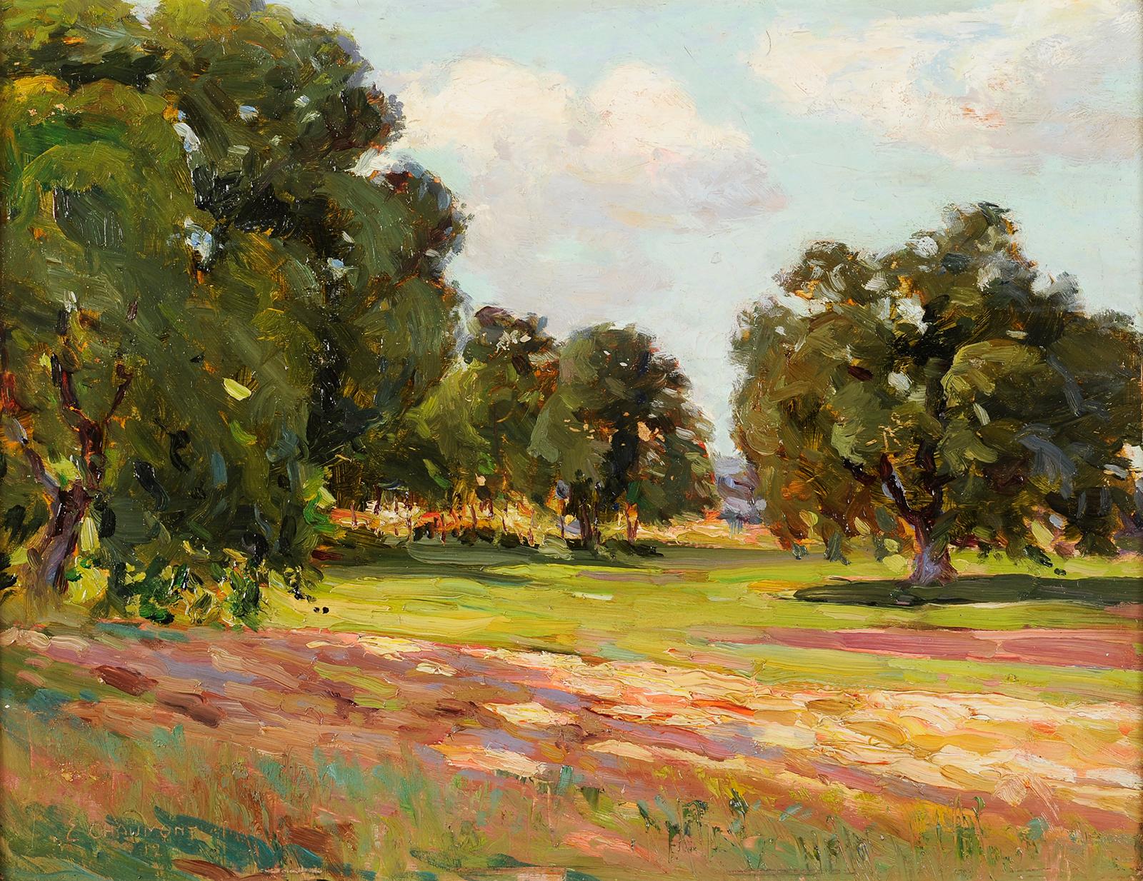 Emile Chaumont (1877-1927) - Summer landscape in Dordogne