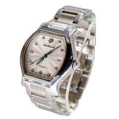 Emile Chouriet Silver "Wings Of Time" Special Edition Lux Mens 40mm Watch