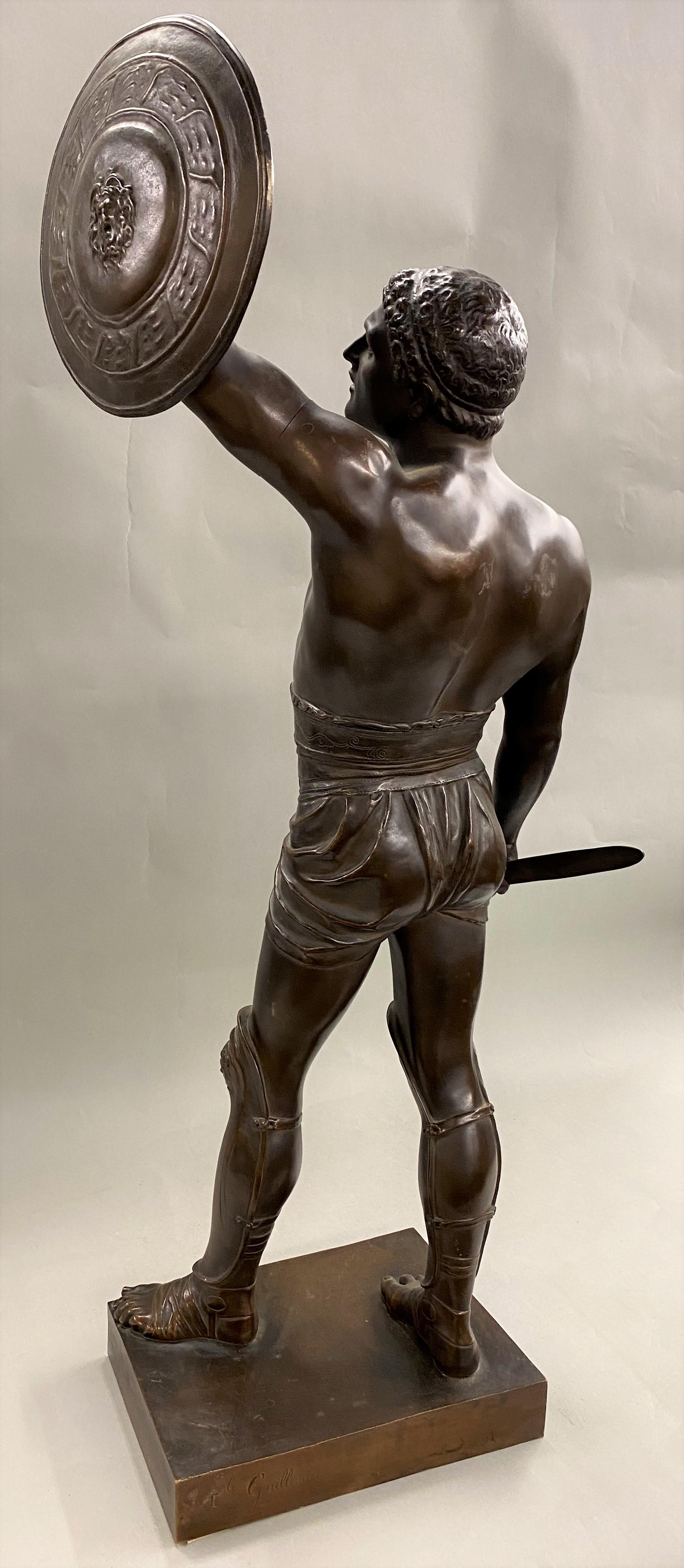 Figural Bronze of Gladiator Retiarius , Ave Imperator Morituri Te Salutant 2