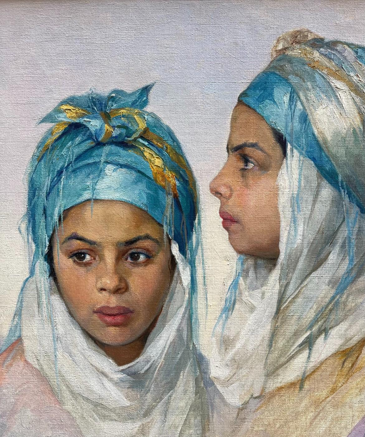 Émile Deckers
1885 - 1968
Die blaue Kopfbedeckung
Öl auf Leinwand, signiert unten links, bezeichnet und datiert 