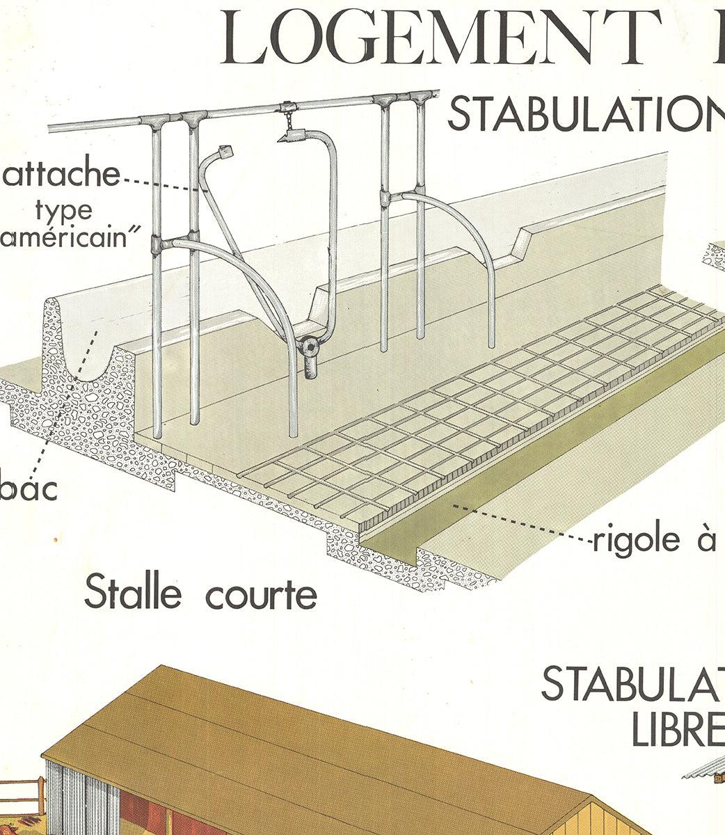 Emile Deyrolle 'Logement Des Bovins' 1960- in vendita 3