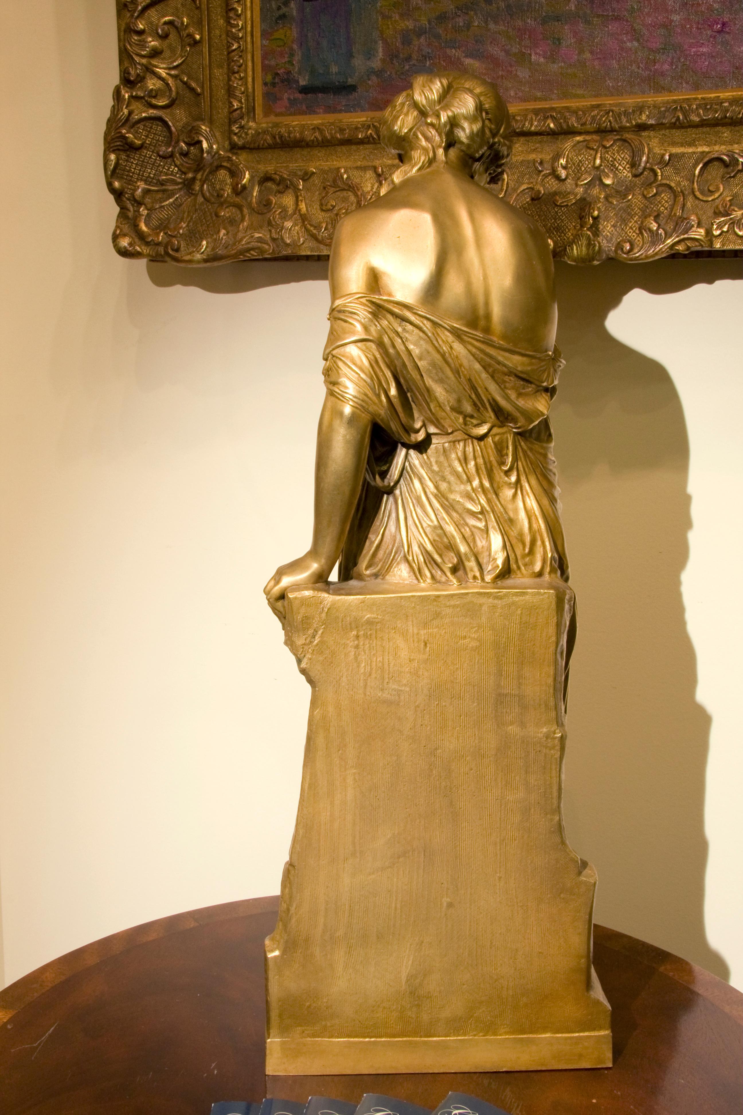 La cruche cassée  - Sculpture by Emile Francois Carlier