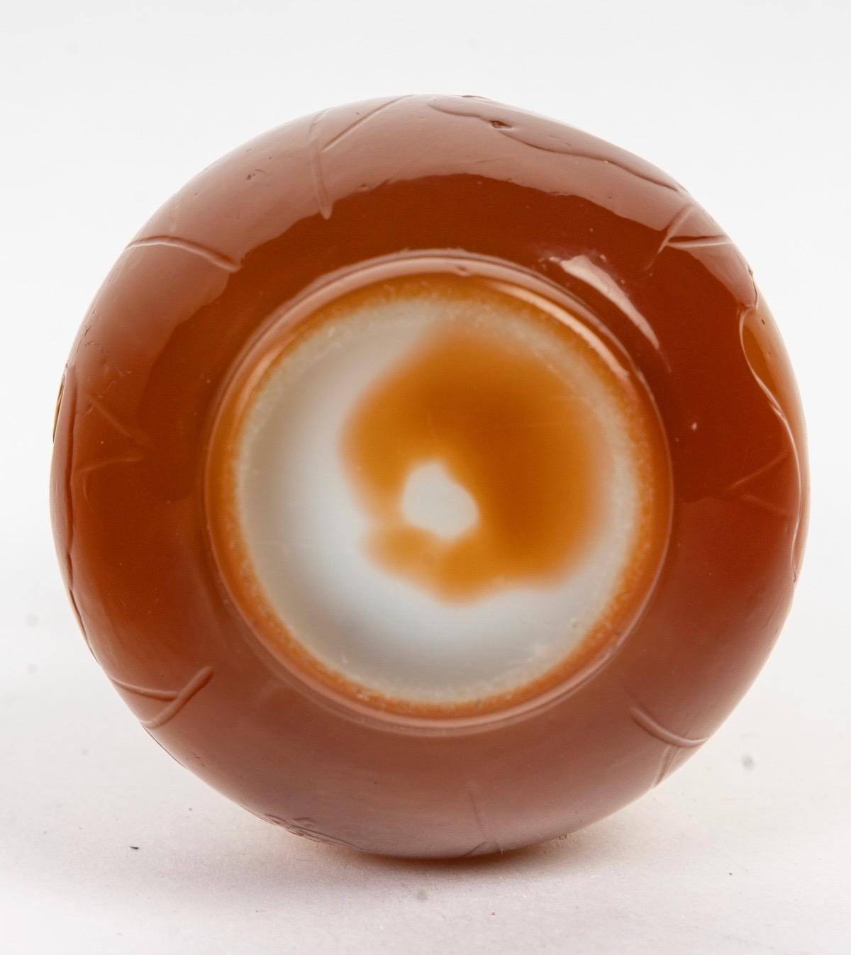 Inizio XX secolo Émile Gallé (1846-1904) , un vaso di vetro a cammeo in stile 
