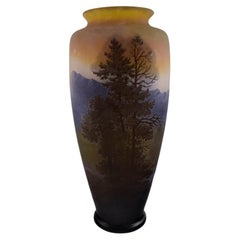Émile Gallé (1846-1904), Frankreich.  Sehr große und seltene Vase „Vosges“.