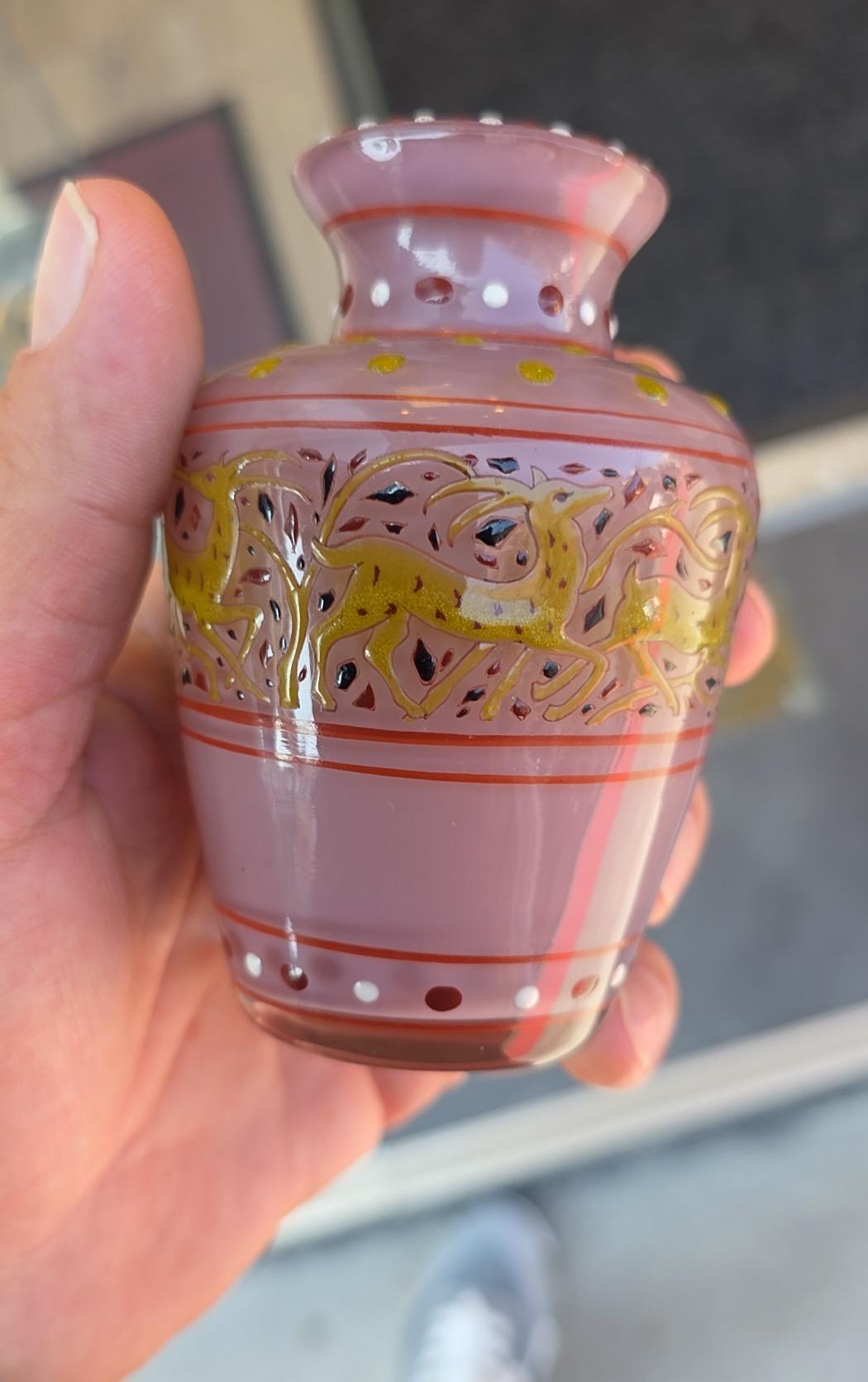 Émile Gallé (1846-1904) , Vaso in vetro Art Nouveau in miniatura, circa 1895 in vendita 2