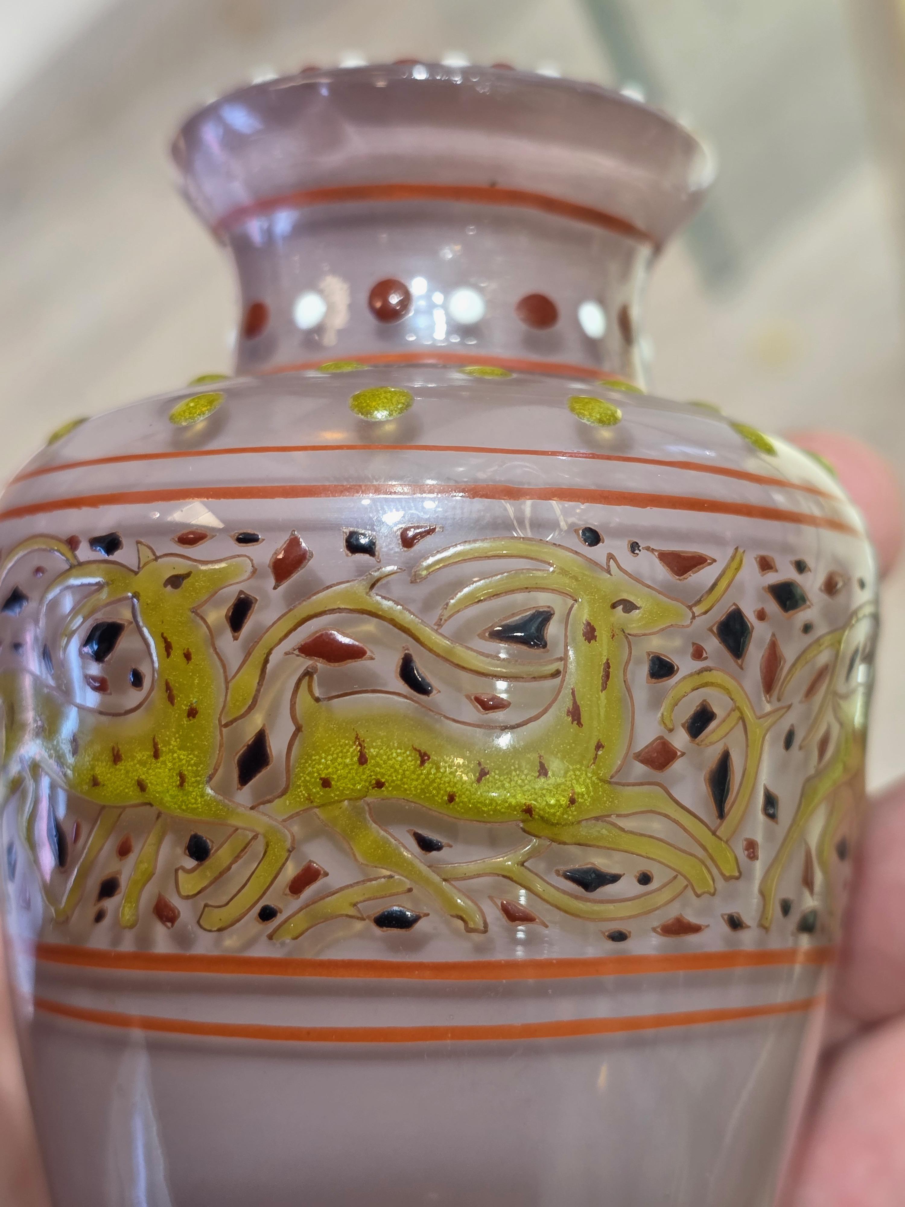 Émile Gallé (1846-1904) , Vaso in vetro Art Nouveau in miniatura, circa 1895 in vendita 4