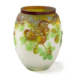 Émile Gallé "Apple" Cameo Glass Vase