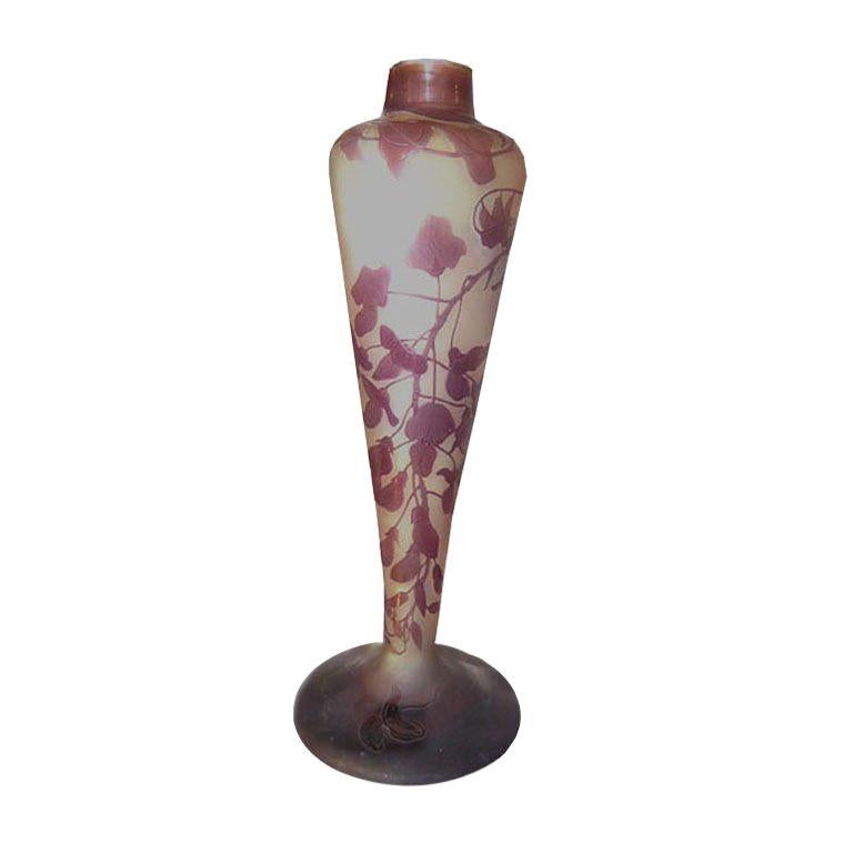 Emile Galle Art Deco Vase For Sale