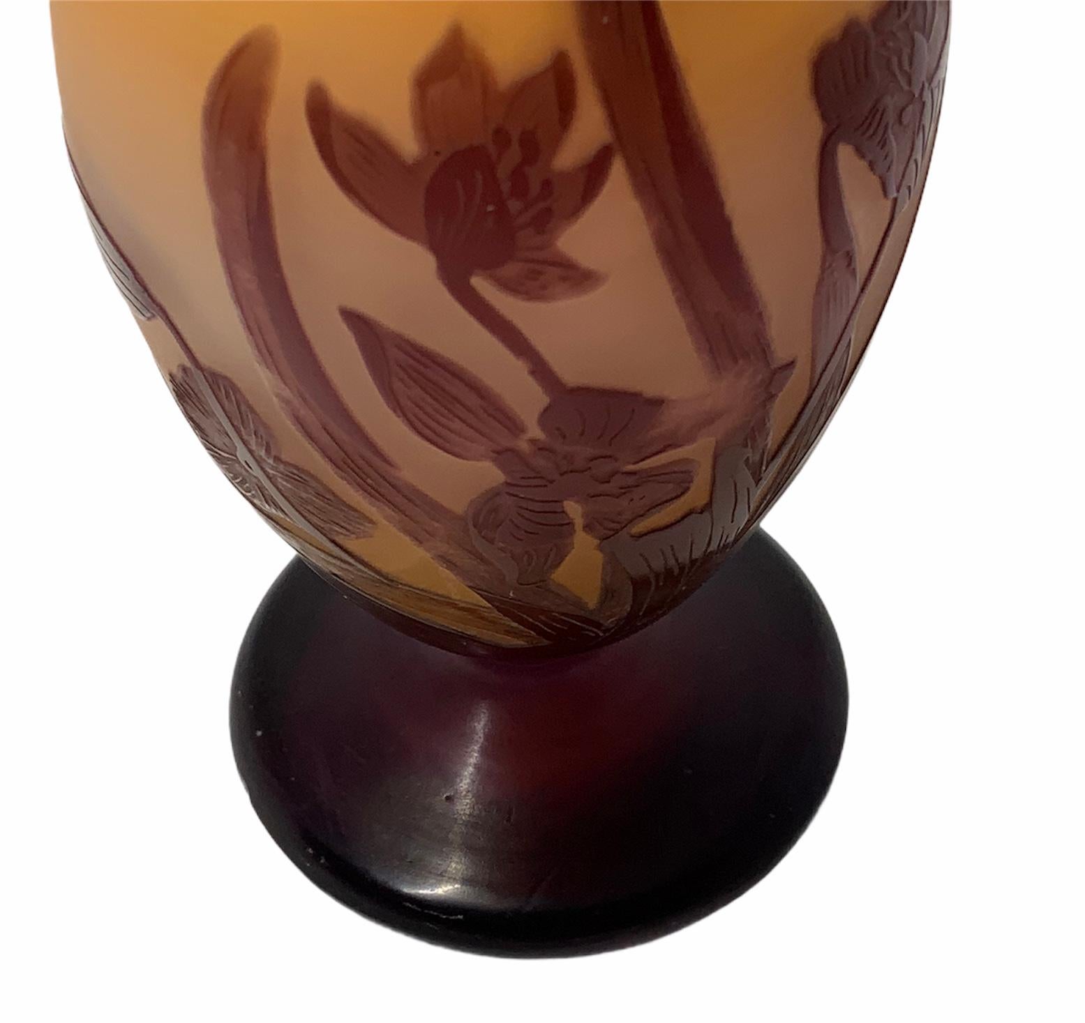 Emile Galle Art Glass Vase 1