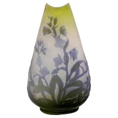 Émile Gallé Art Nouveau Drop-Shaped Vase with Floral Decor, France 1903/04