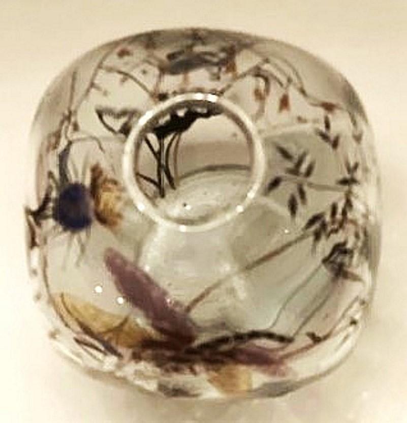 Soliflores in smalto Art Nouveau di Émile Gallé con libellula e cardi, Nancy, 1900 ca. in vendita 3