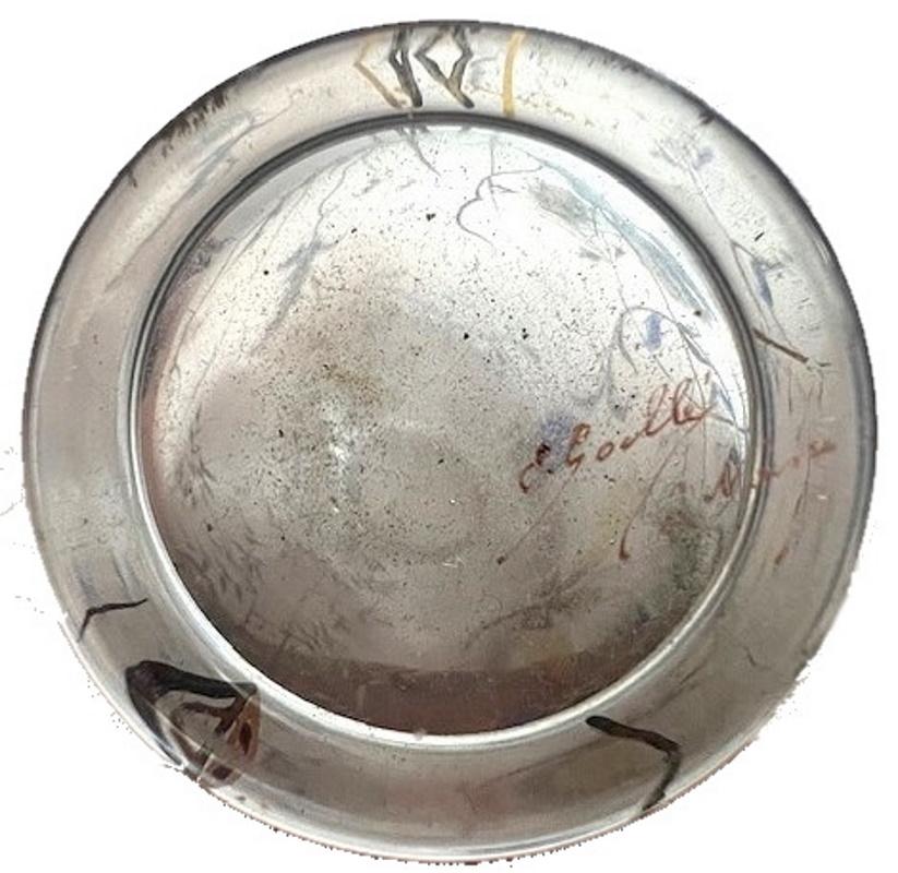 Soliflores in smalto Art Nouveau di Émile Gallé con libellula e cardi, Nancy, 1900 ca. in vendita 8