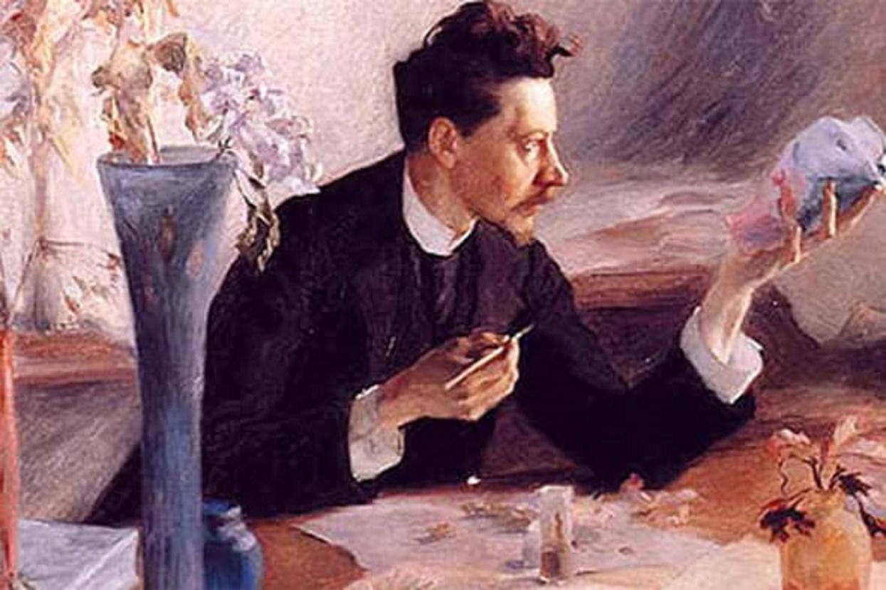 Soliflores in smalto Art Nouveau di Émile Gallé con libellula e cardi, Nancy, 1900 ca. in vendita 9