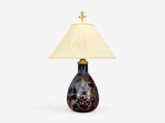 Emile Gallé, Art Nouveau, Glass, Table Lamp, France, 1920s