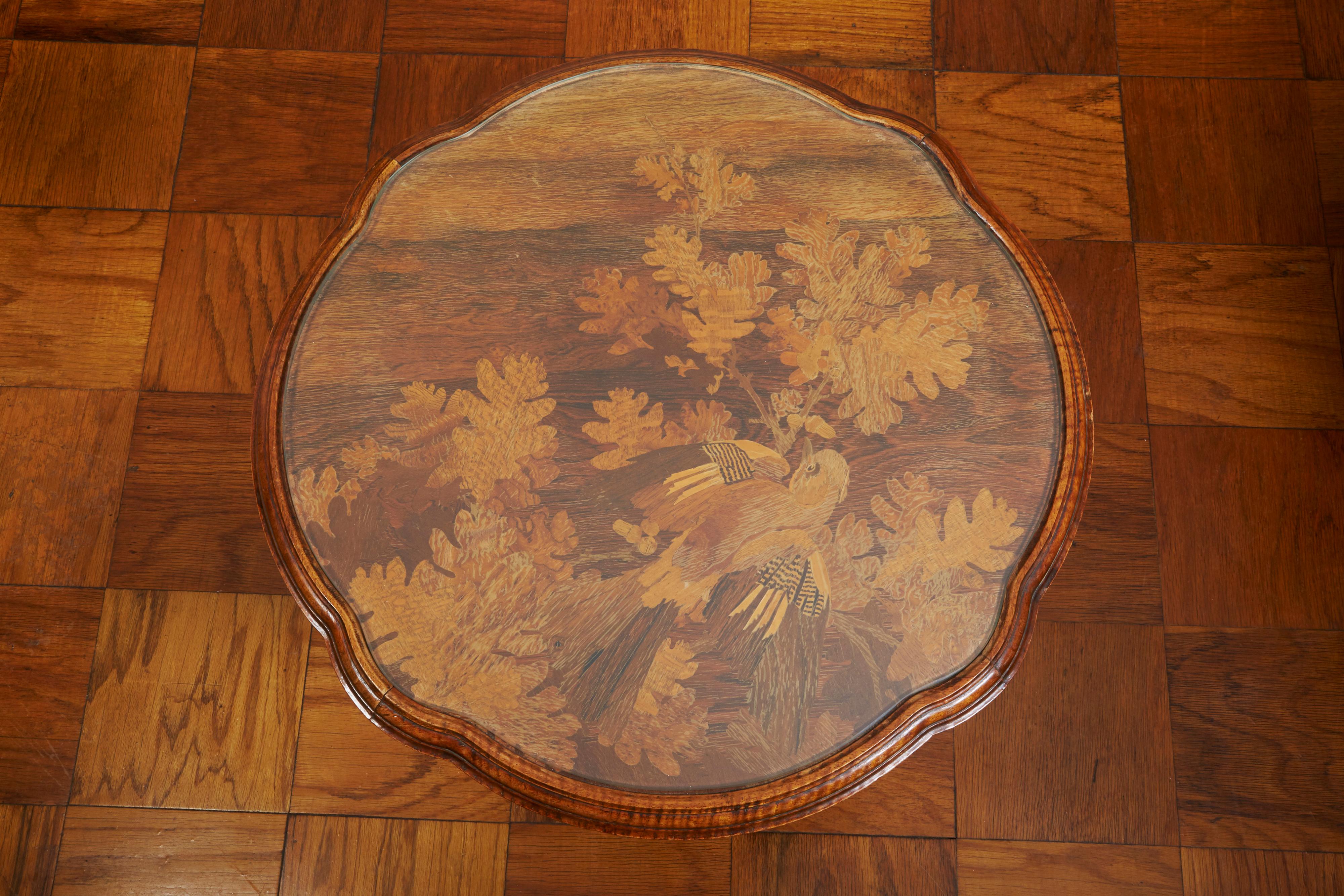 Art Nouveau low table by Emile Galle.