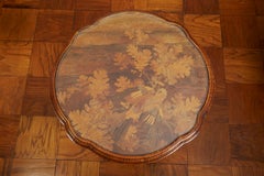 Table basse ronde Art Nouveau d'Emile Galle