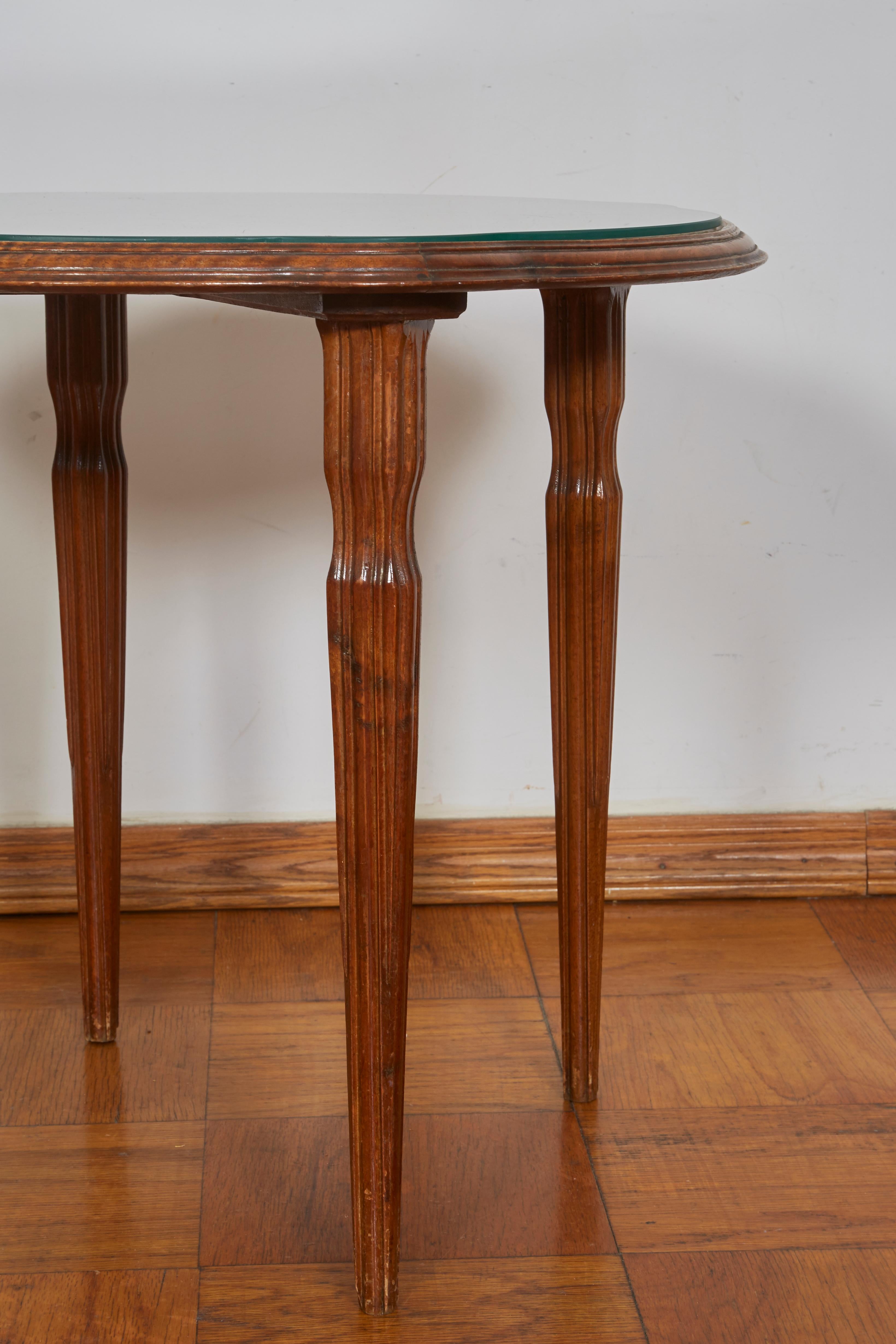 20th Century Emile Galle Art Nouveau Round Low Table