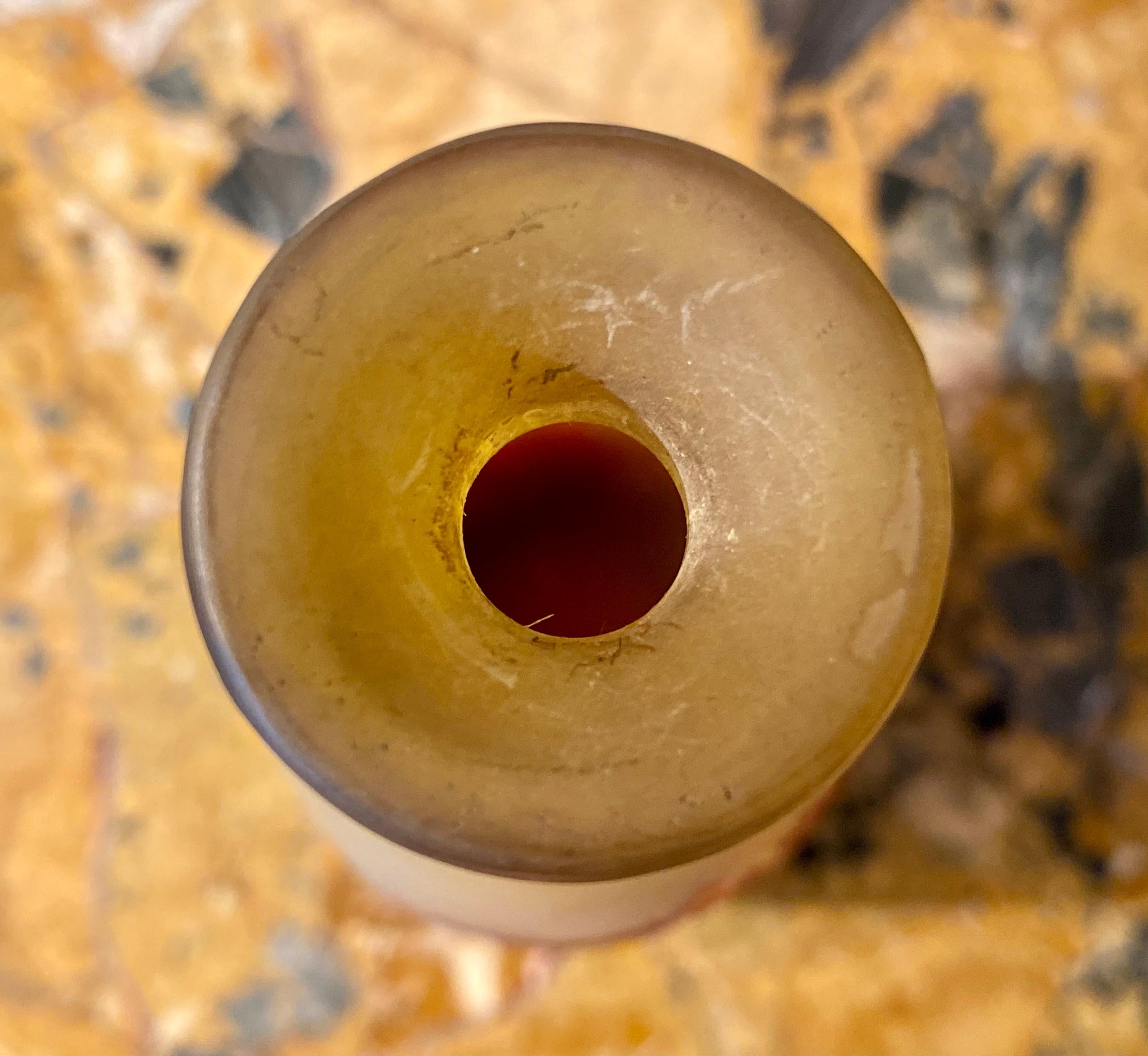 Emile Galle, vase Piriform allongé de style Art nouveau avec iris 20ème siècle en vente 5