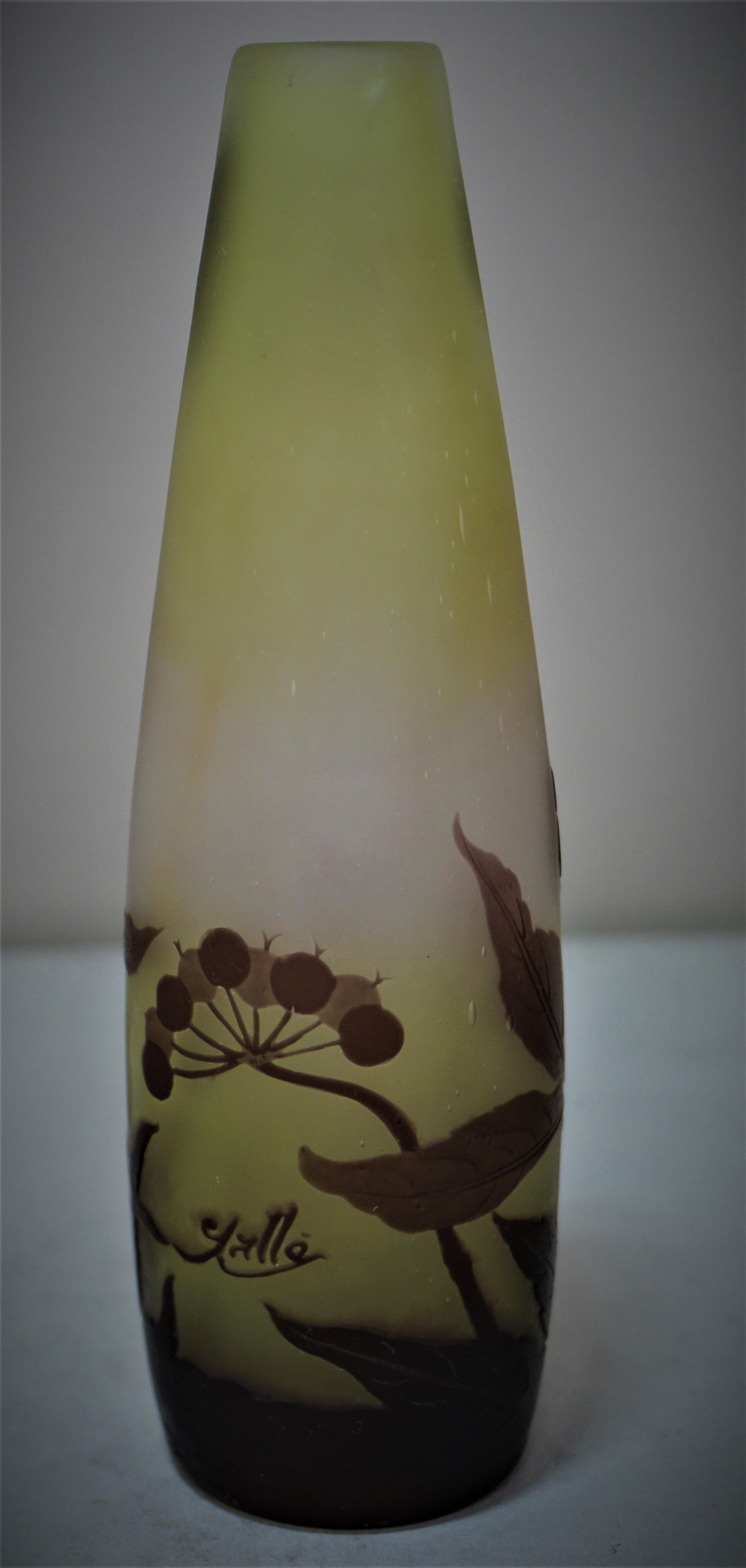 Emile Gallé Art Nouveau Vase (Art nouveau)